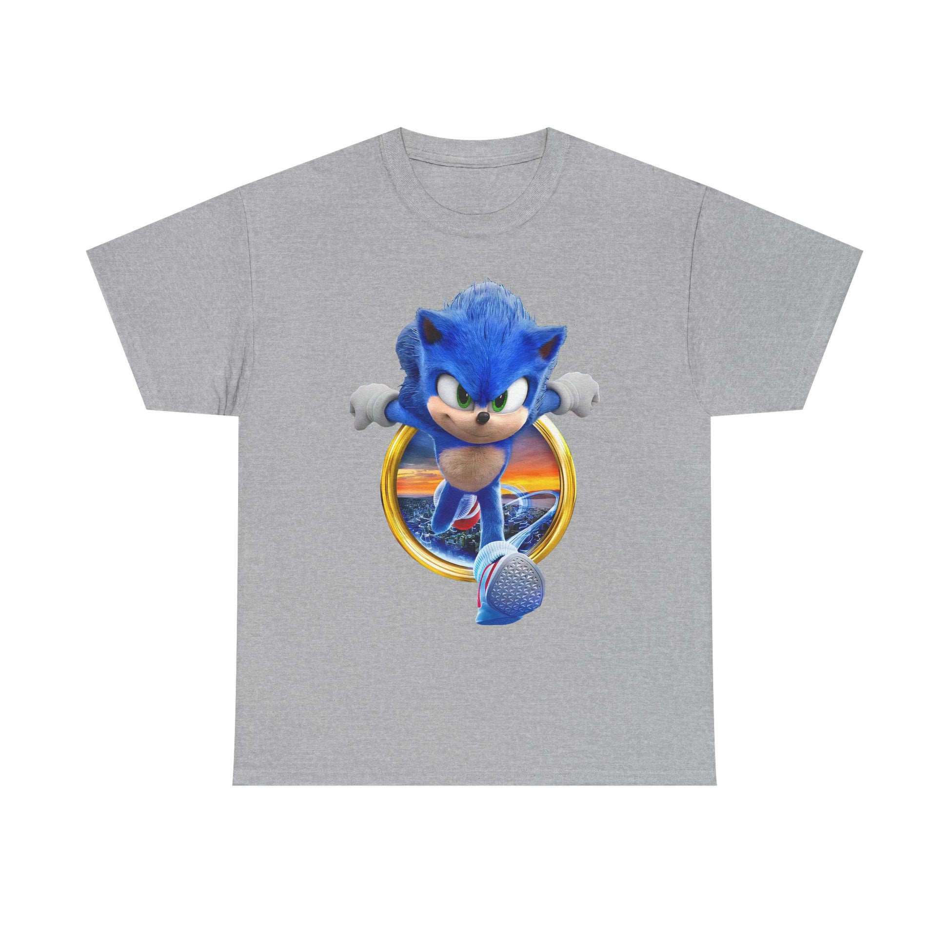Sonic Adventure Unisex Cotton Tee, Retro Gaming Shirt, Casual T-Shirt, Gift for Gamers, Video Game Merchandise
