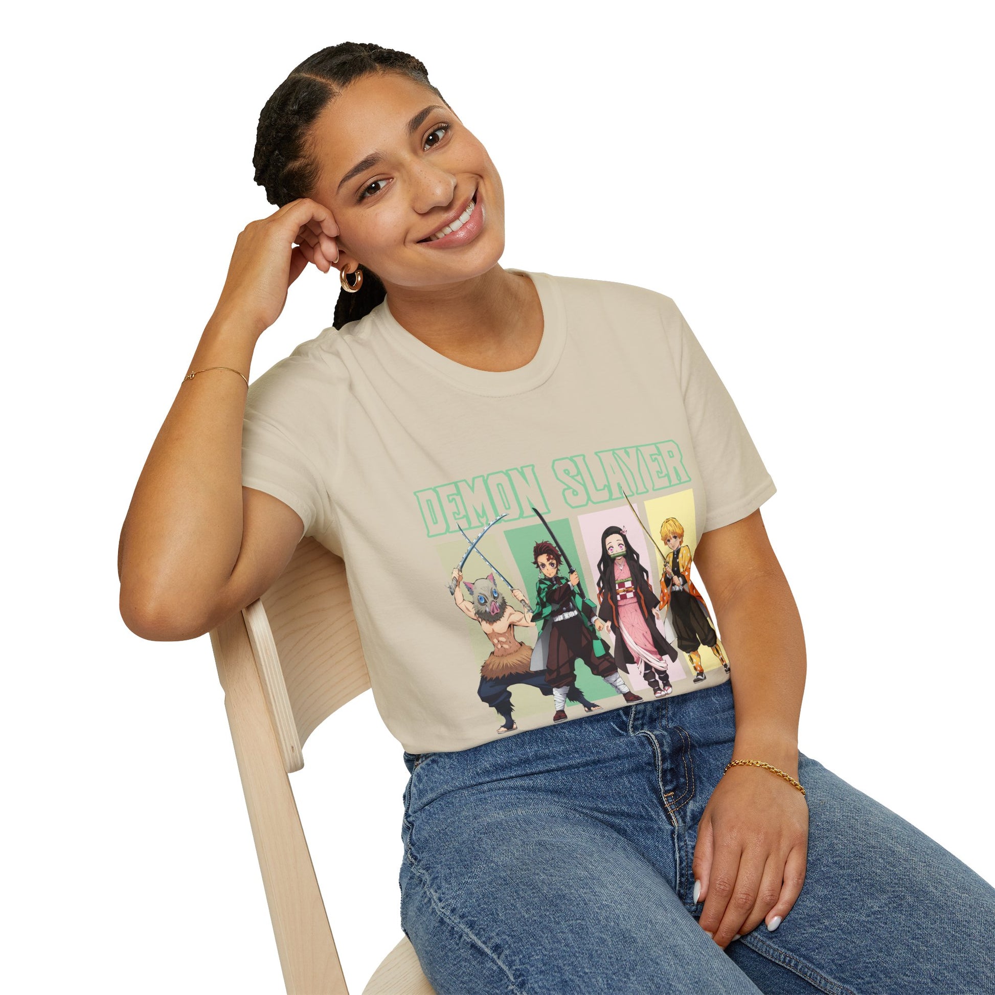 Demon Slayer Unisex T-Shirt, Anime Fan Shirt, Casual Wear, Gift for Otaku, Streetwear Style, Graphic Tee