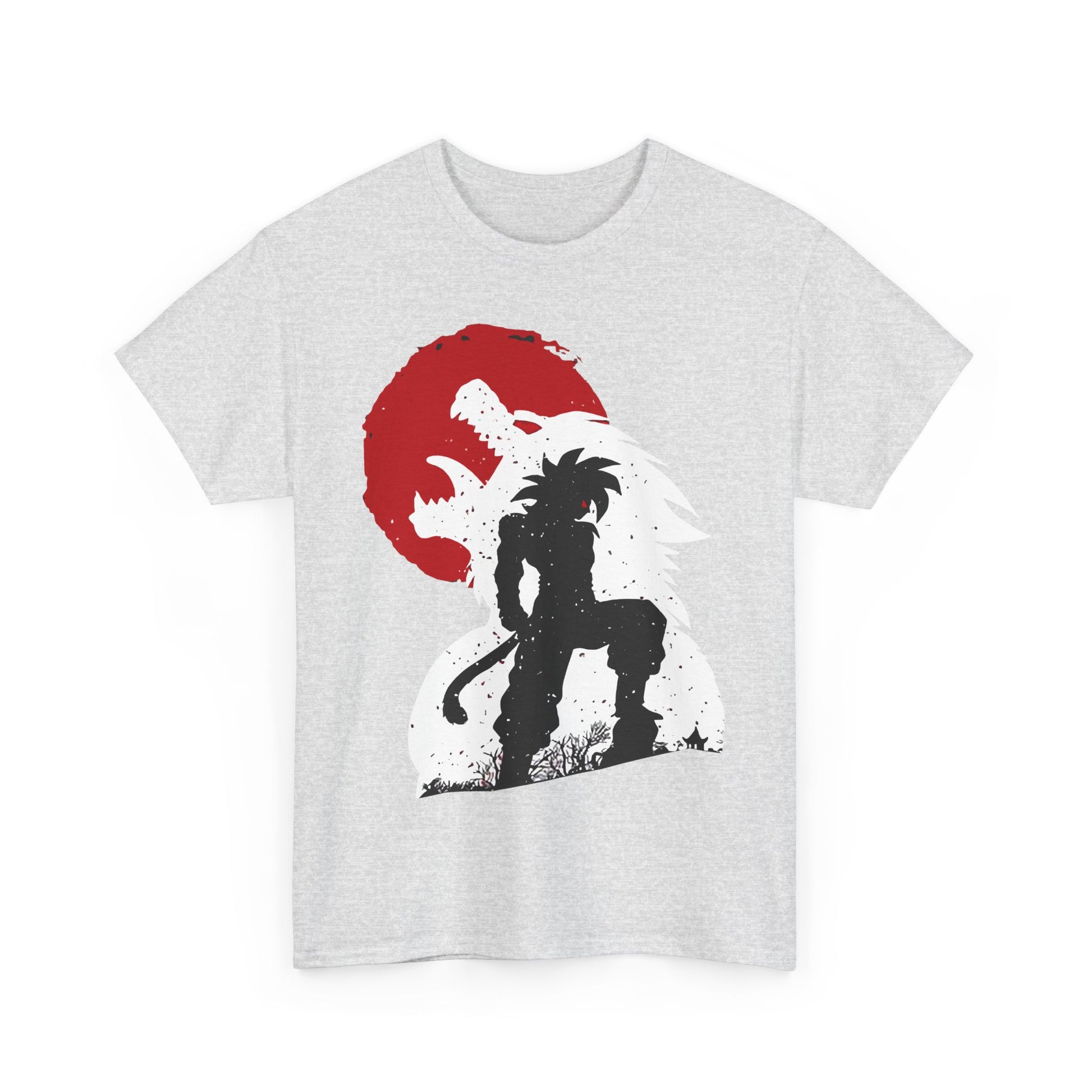 Epic Anime-Style Unisex Heavy Cotton Tee, Graphic Tee, Casual Wear, Gift for Anime Fans, Birthday Present, Streetwear