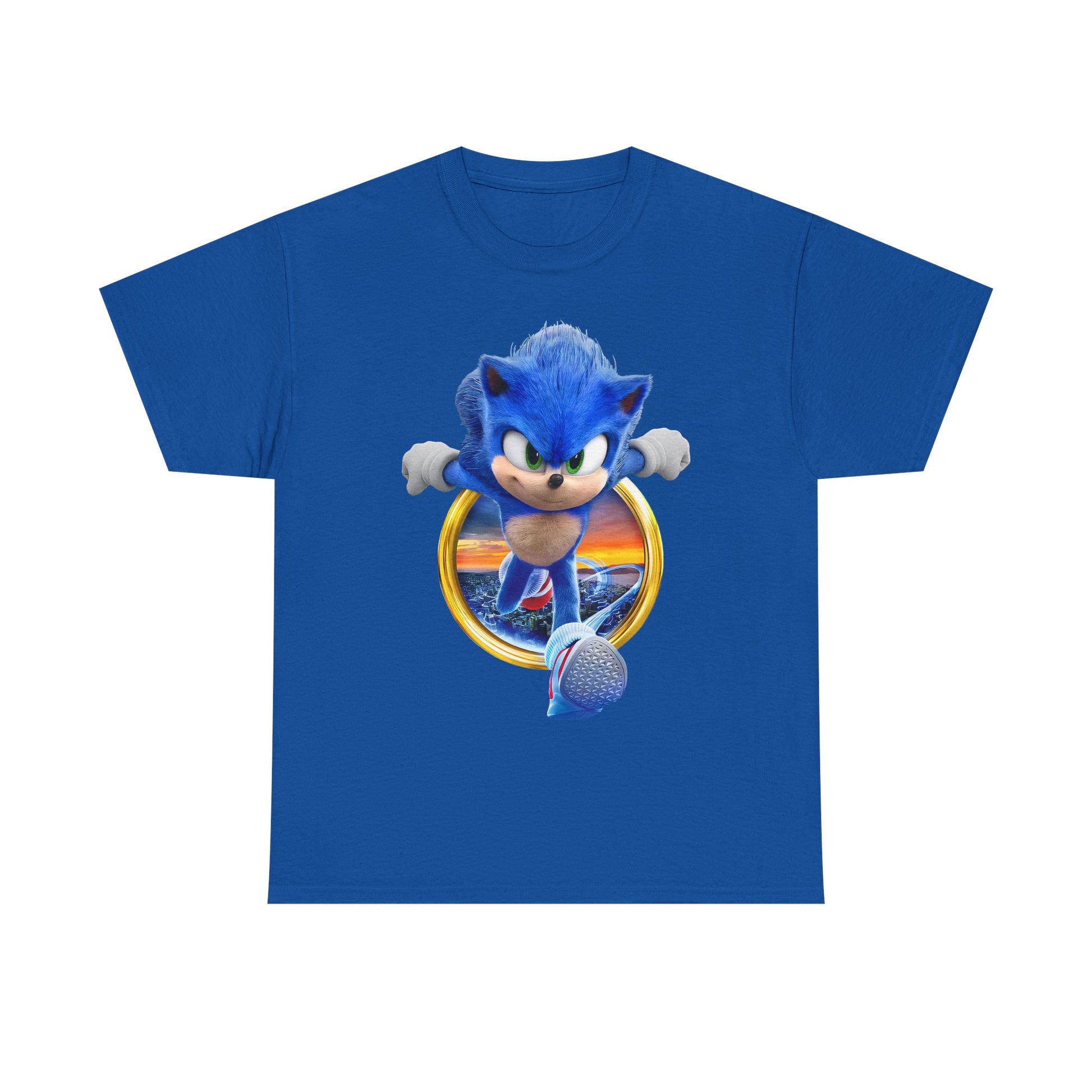 Sonic Adventure Unisex Cotton Tee, Retro Gaming Shirt, Casual T-Shirt, Gift for Gamers, Video Game Merchandise