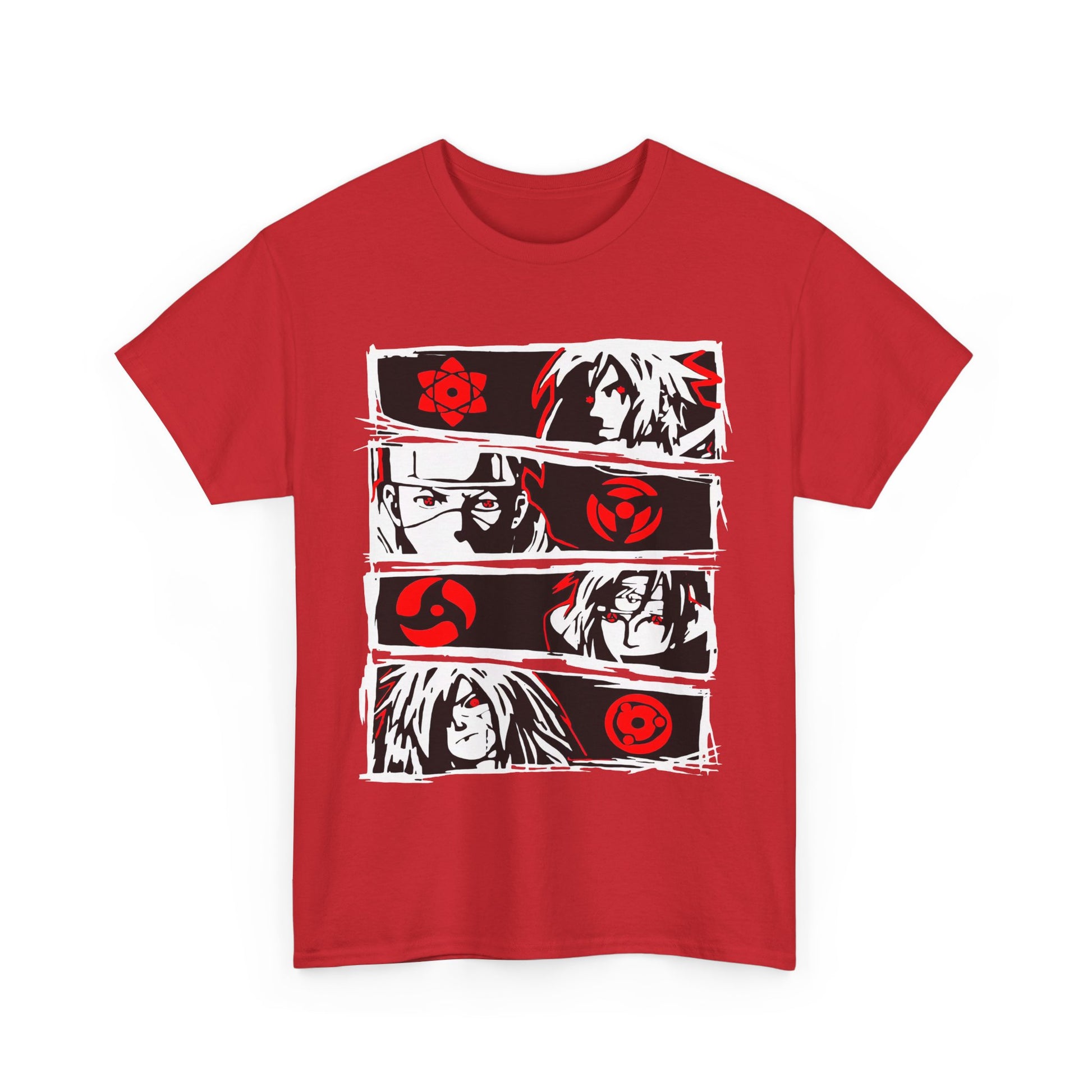 Naruto Anime-Inspired Unisex Heavy Cotton Tee, Graphic Tee for Fans, Cool Casual Wear, Collector's Edition, Gift for Anime Lovers, Streetwear