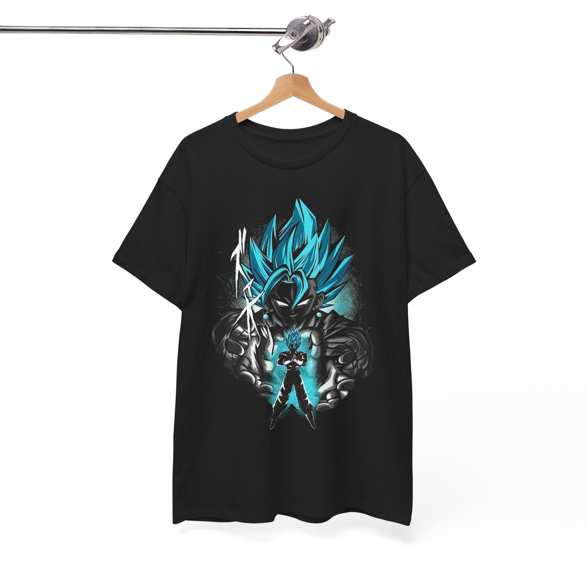 Super Saiyan Inspired Unisex Heavy Cotton Tee, Dragon Ball Z Shirt, Anime Fan Gift, Casual T-Shirt, Graphic Tee, Comic Con Apparel