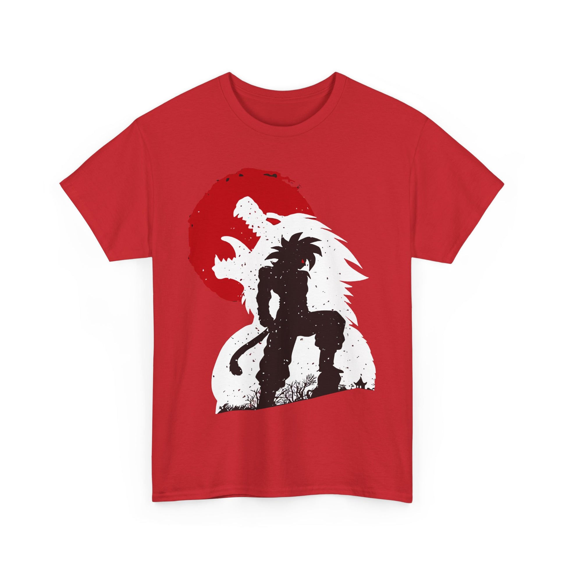 Epic Anime-Style Unisex Heavy Cotton Tee, Graphic Tee, Casual Wear, Gift for Anime Fans, Birthday Present, Streetwear
