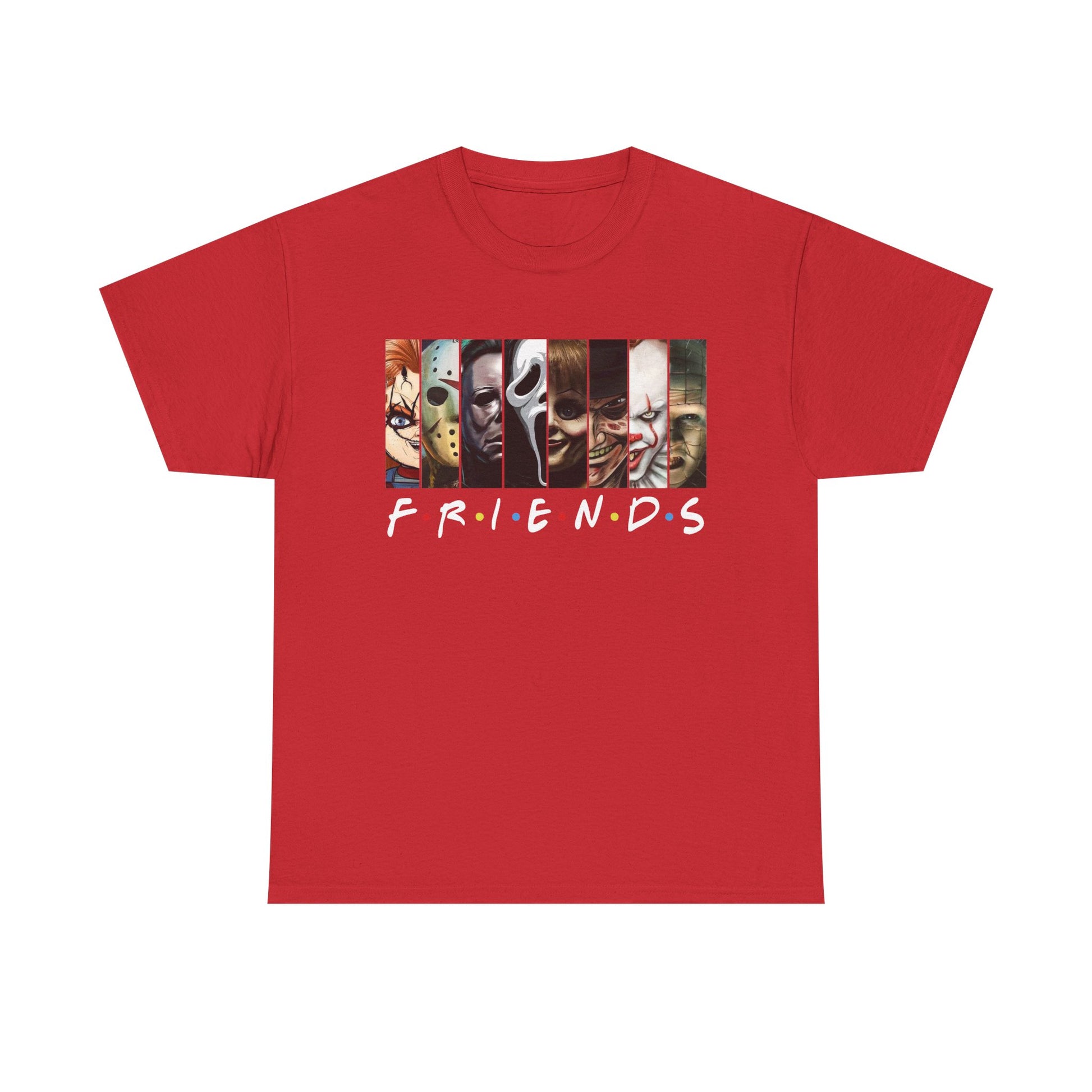 Horror Movie Friends Tee, Unisex Graphic T-Shirt, Halloween Shirt, Movie Lover Gift, Casual Wear, Unique Design