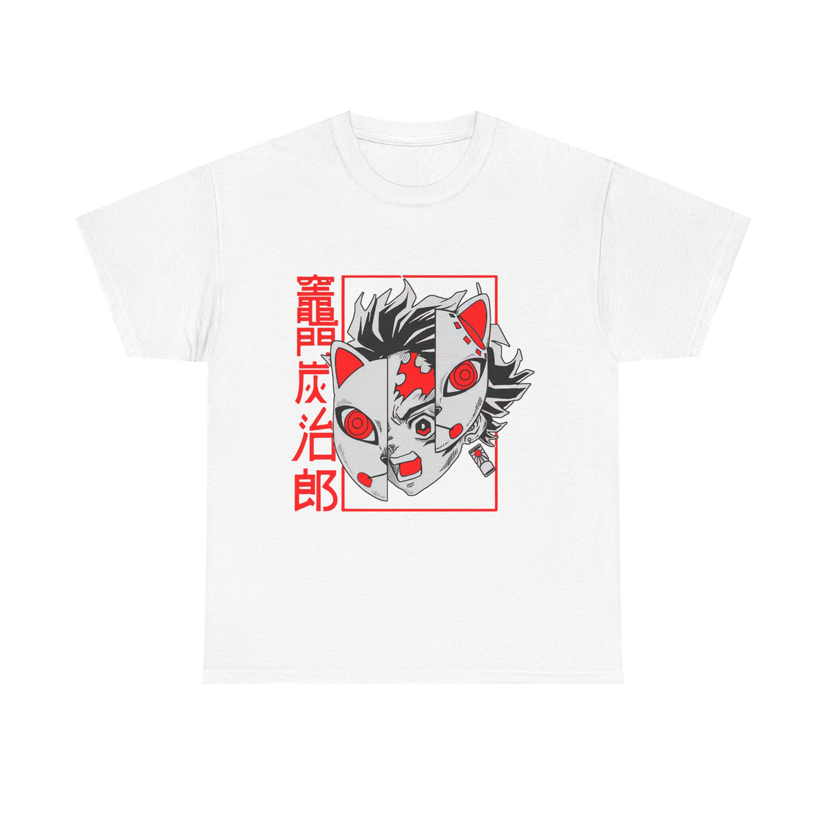 Demon Slayer Anime-Inspired Unisex Heavy Cotton Tee | Cool Graphic Tee, Unique T-Shirt, Casual Wear, Gifts for Anime Fans, Streetwear