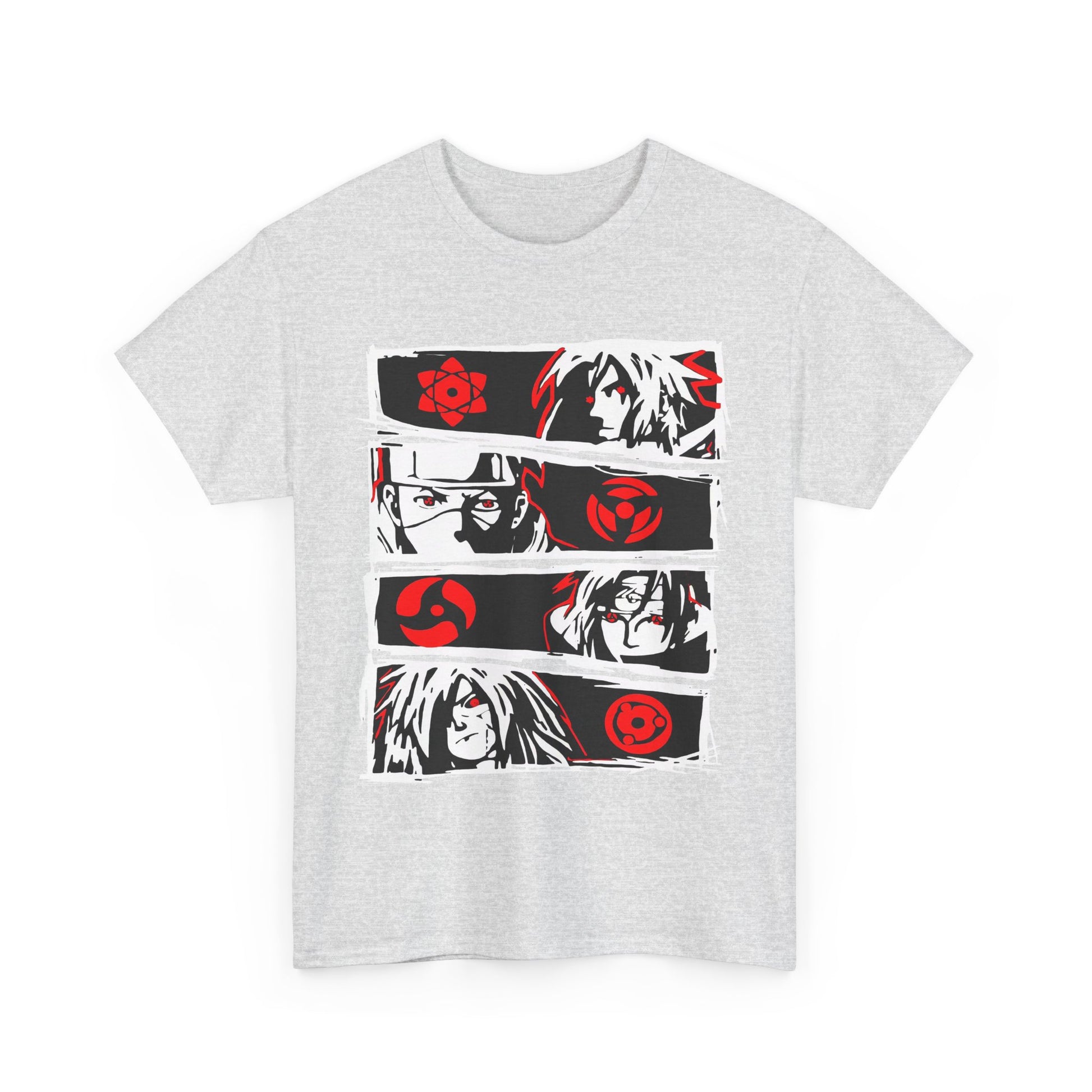 Naruto Anime-Inspired Unisex Heavy Cotton Tee, Graphic Tee for Fans, Cool Casual Wear, Collector's Edition, Gift for Anime Lovers, Streetwear