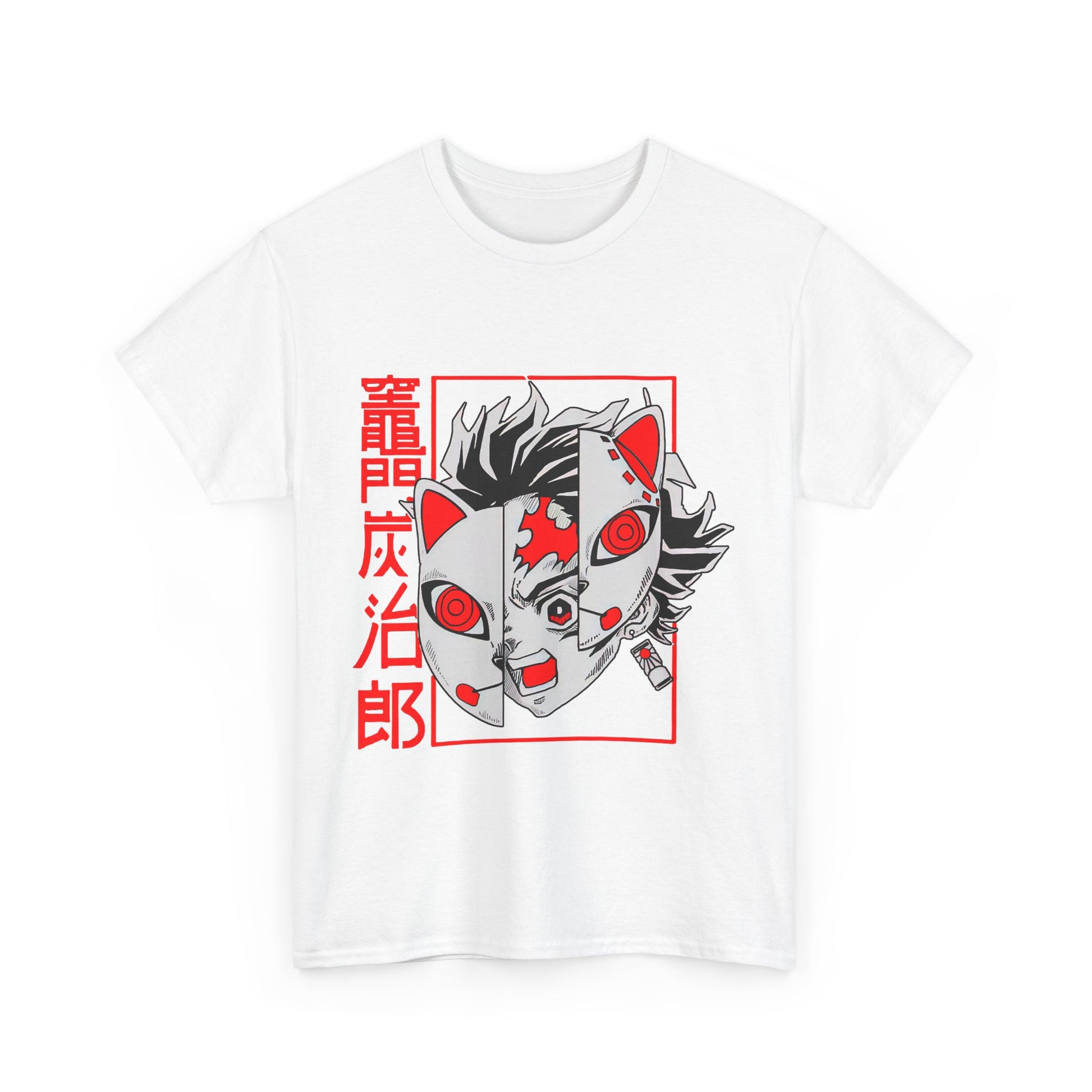 Demon Slayer Anime-Inspired Unisex Heavy Cotton Tee | Cool Graphic Tee, Unique T-Shirt, Casual Wear, Gifts for Anime Fans, Streetwear