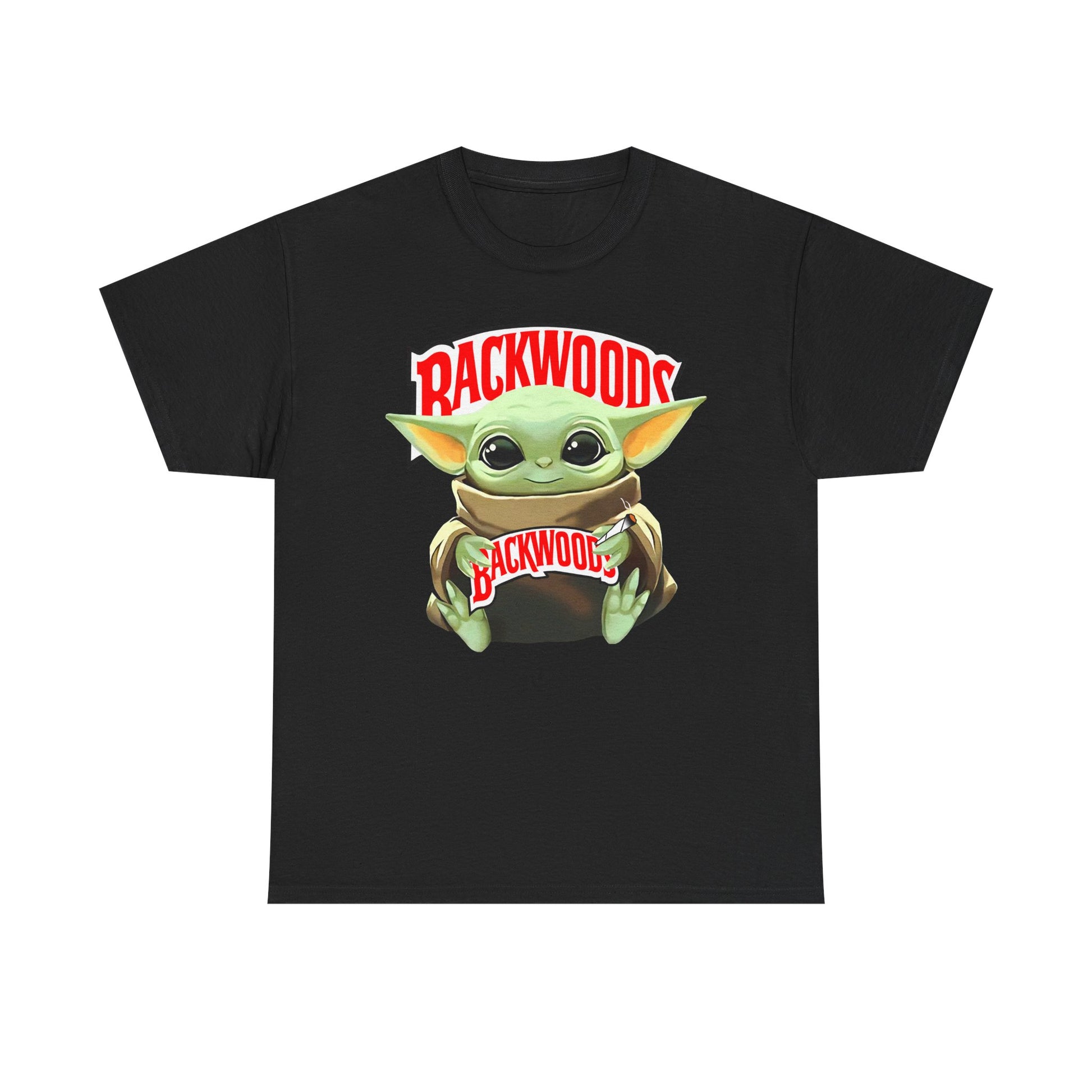 Cute Cartoon Graphic Tee, Baby Yoda Shirt, Unisex Heavy Cotton Tee, Casual Wear, Gift for Star Wars Fans, Fun Apparel, Everyday Style