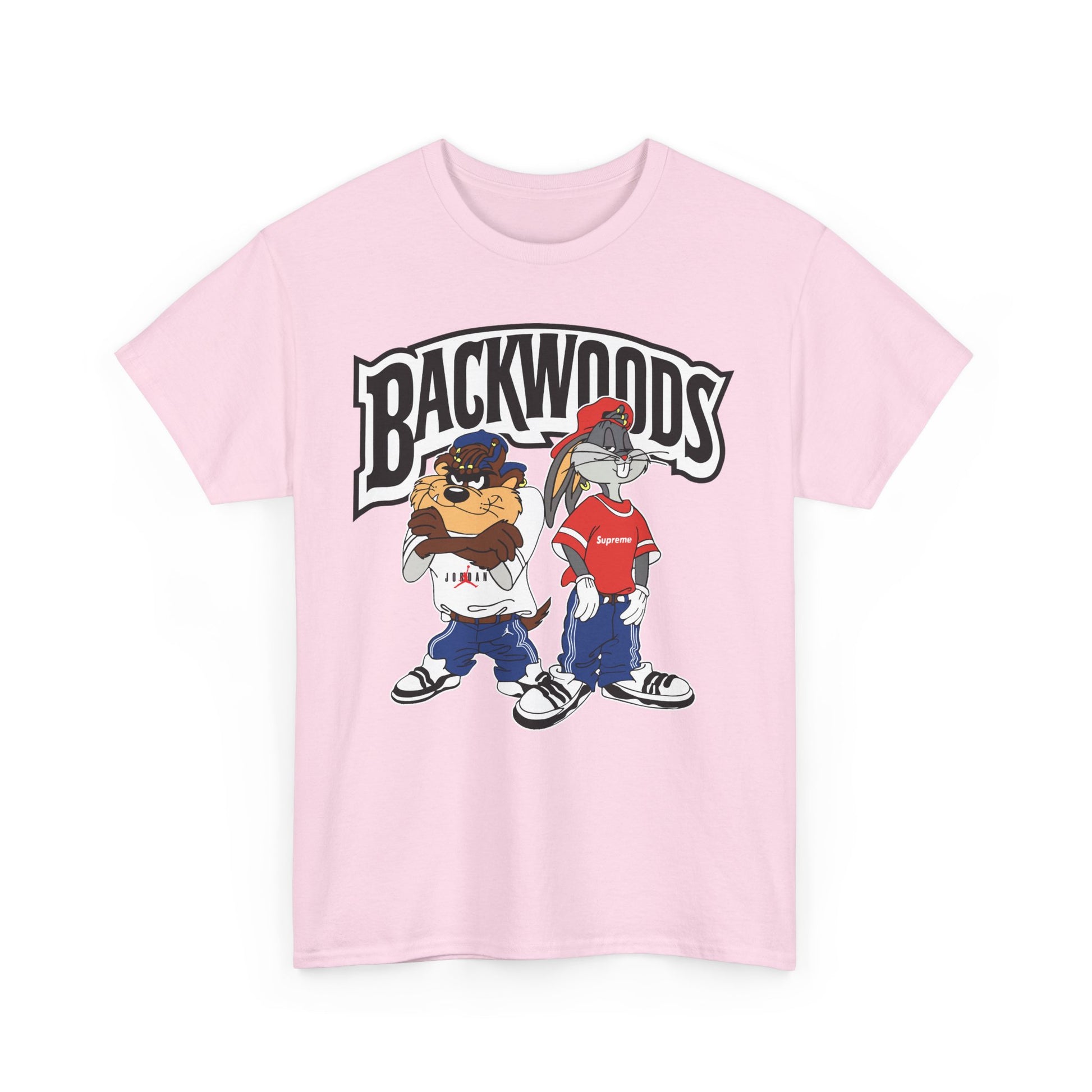 Cool Cartoon Graphic Tee, Unisex Heavy Cotton Tee, Streetwear Style, Casual Outfit, Gift for Friends, Summer Fashion, Backwoods Design