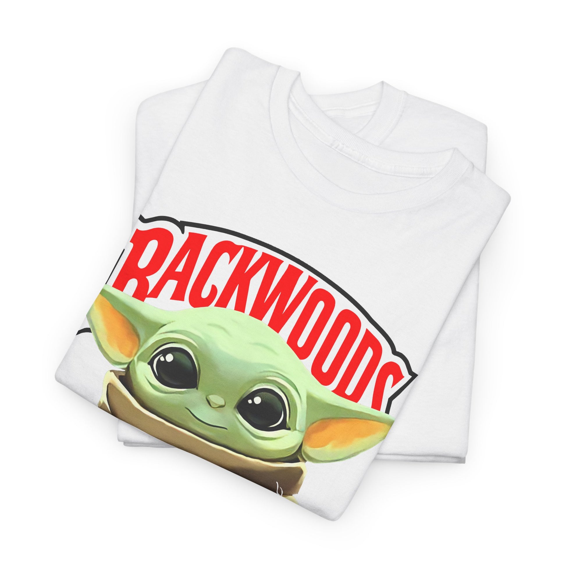Cute Cartoon Graphic Tee, Baby Yoda Shirt, Unisex Heavy Cotton Tee, Casual Wear, Gift for Star Wars Fans, Fun Apparel, Everyday Style