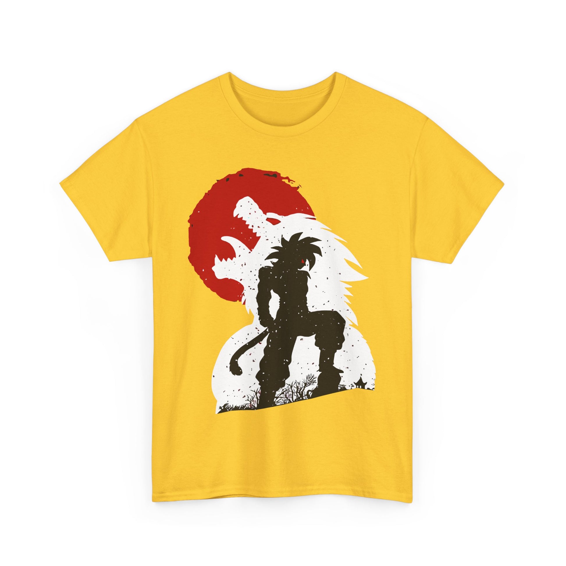 Epic Anime-Style Unisex Heavy Cotton Tee, Graphic Tee, Casual Wear, Gift for Anime Fans, Birthday Present, Streetwear