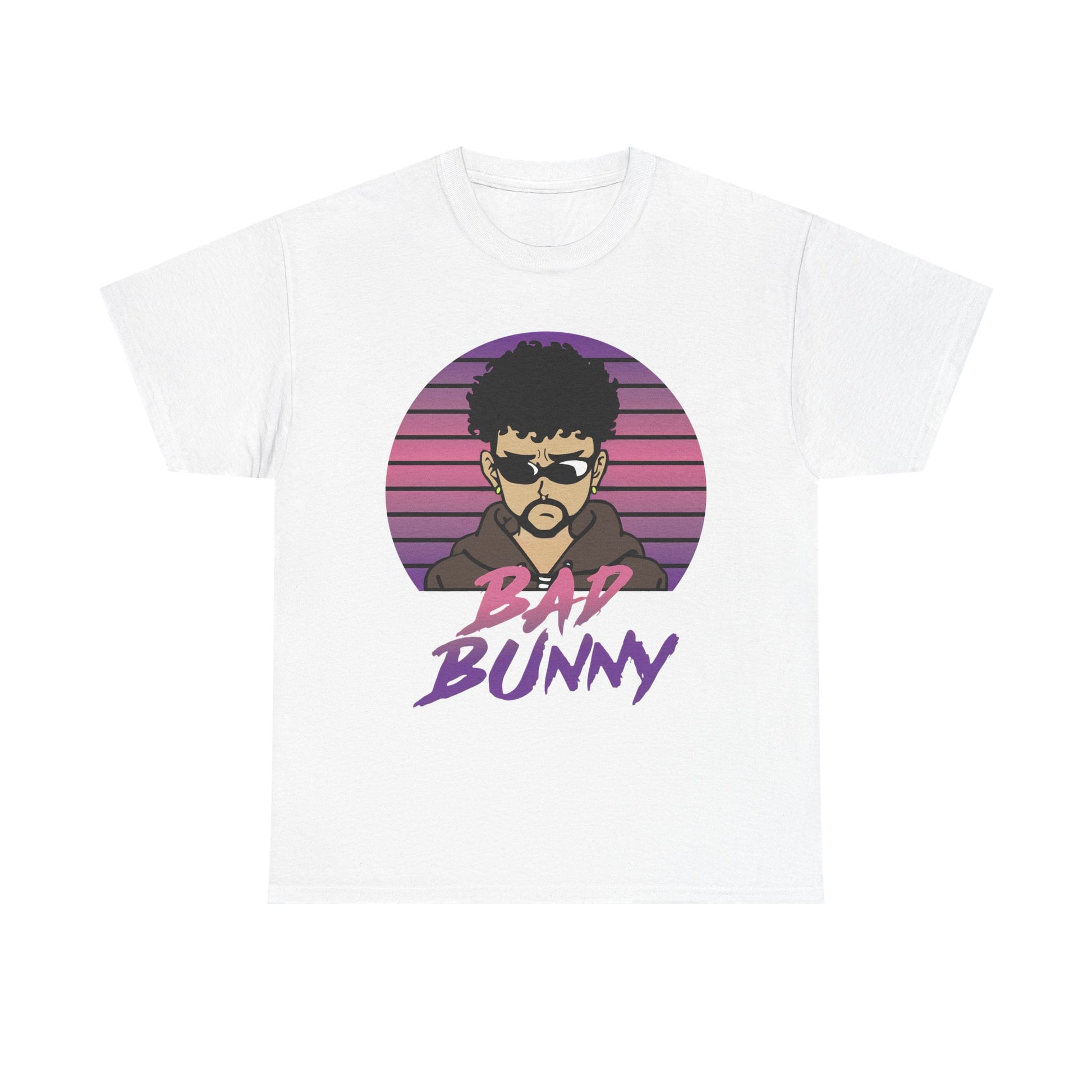 Cool BadBunny Unisex Heavy Cotton Tee, Casual Streetwear, Concert Merch, Gift for Fans, Music Lover Apparel