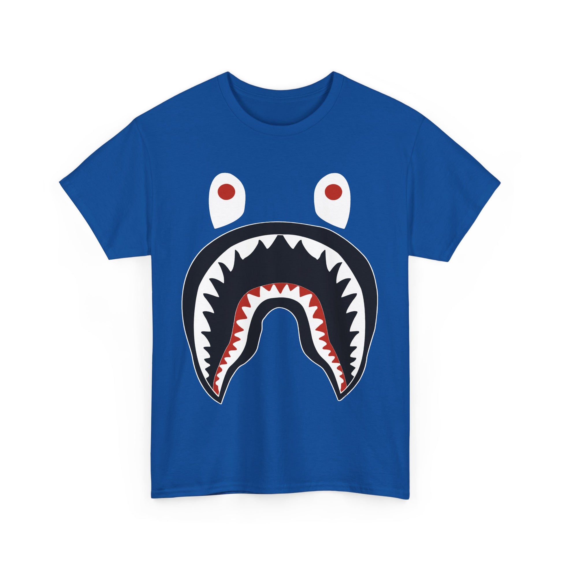 Stylish Graphic Tee - Shark Design Unisex Heavy Cotton Tee, Casual Fashion Shirt, Gift for Friends, Streetwear, Summer Outfit