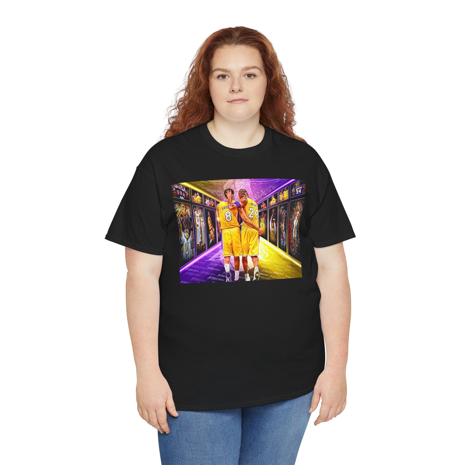 Kobe Bryant Tribute Tee, Unisex Cotton T-Shirt, Basketball Fan Shirt, Sports Apparel, Gift for Sports Lovers, Commemorative Tee