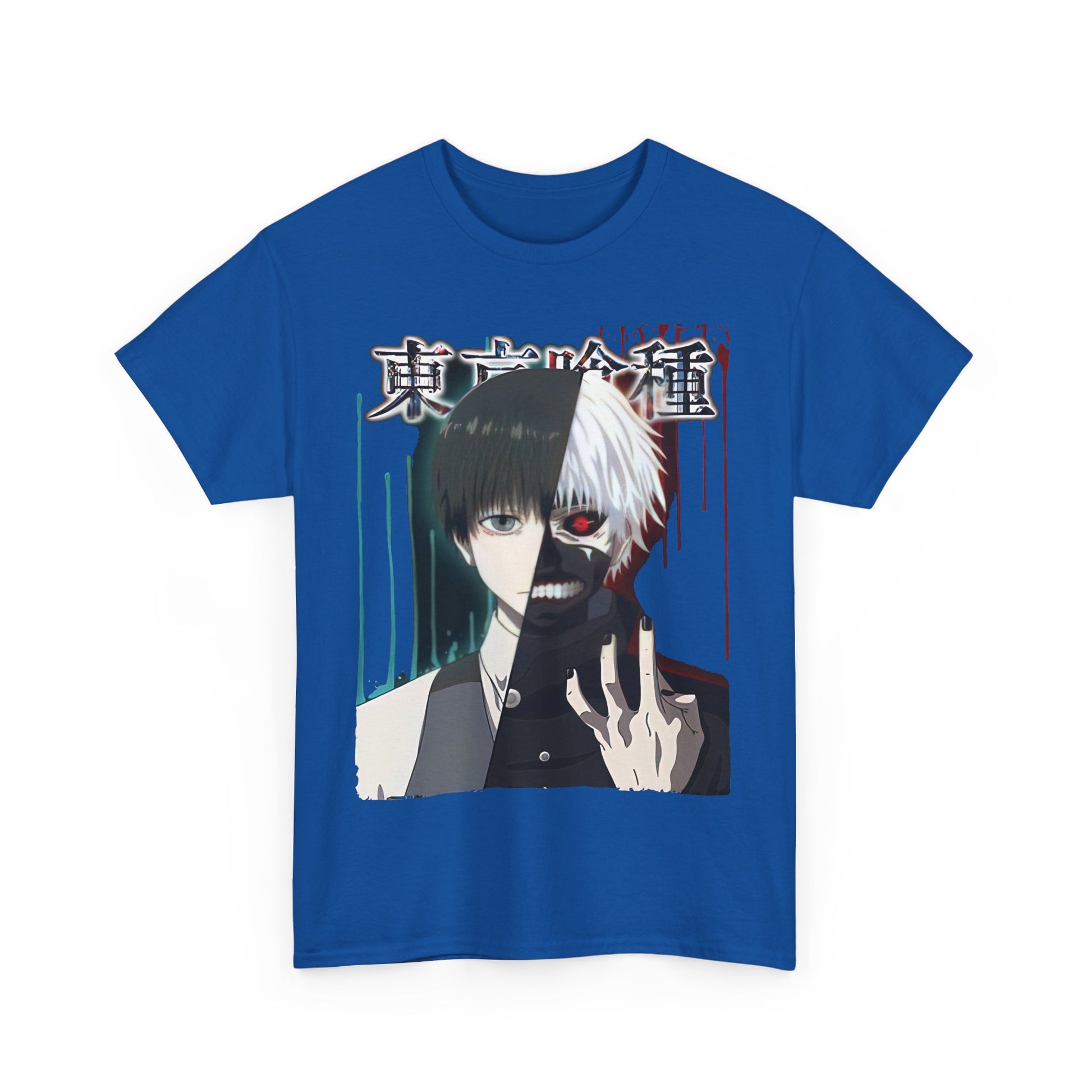 Unisex Anime Graphic Tee, Tokyo Ghoul Inspired Shirt, Manga Fan Gift, Casual Wear, Streetwear Style, Cosplay Apparel