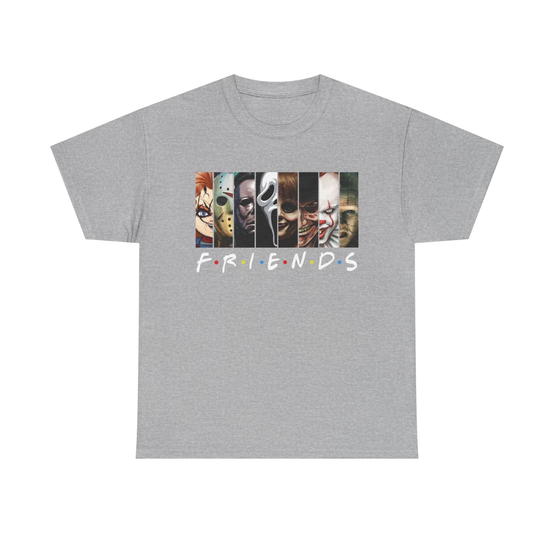 Horror Movie Friends Tee, Unisex Graphic T-Shirt, Halloween Shirt, Movie Lover Gift, Casual Wear, Unique Design