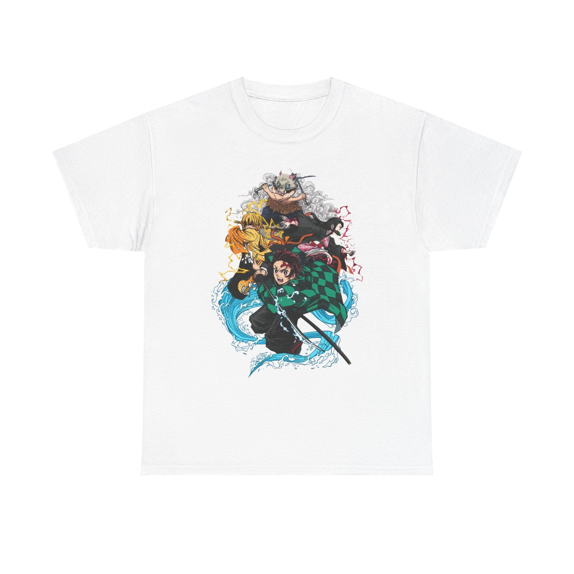 Demon Slayer Unisex Heavy Cotton Tee, Graphic Tee for Fans, Anime Merch, Unisex Shirt, Cosplay Outfit, Casual Wear