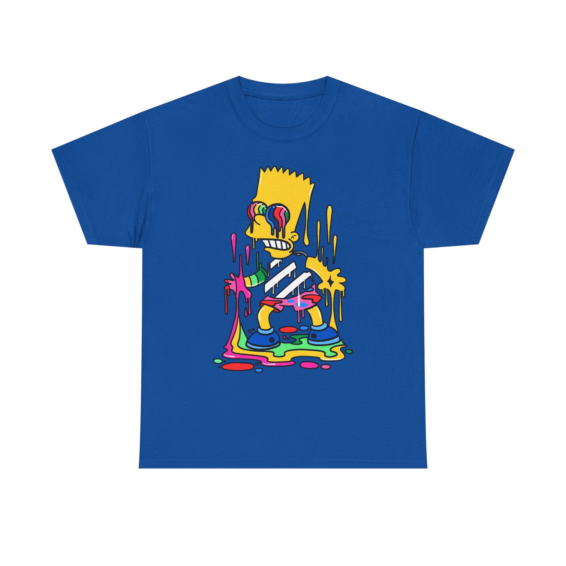 Colorful Bart Simpson Graphic Tee, Unisex Heavy Cotton Tee, Streetwear, Casual Fashion, Birthday Gift, Pop Culture, Cartoon Lover's