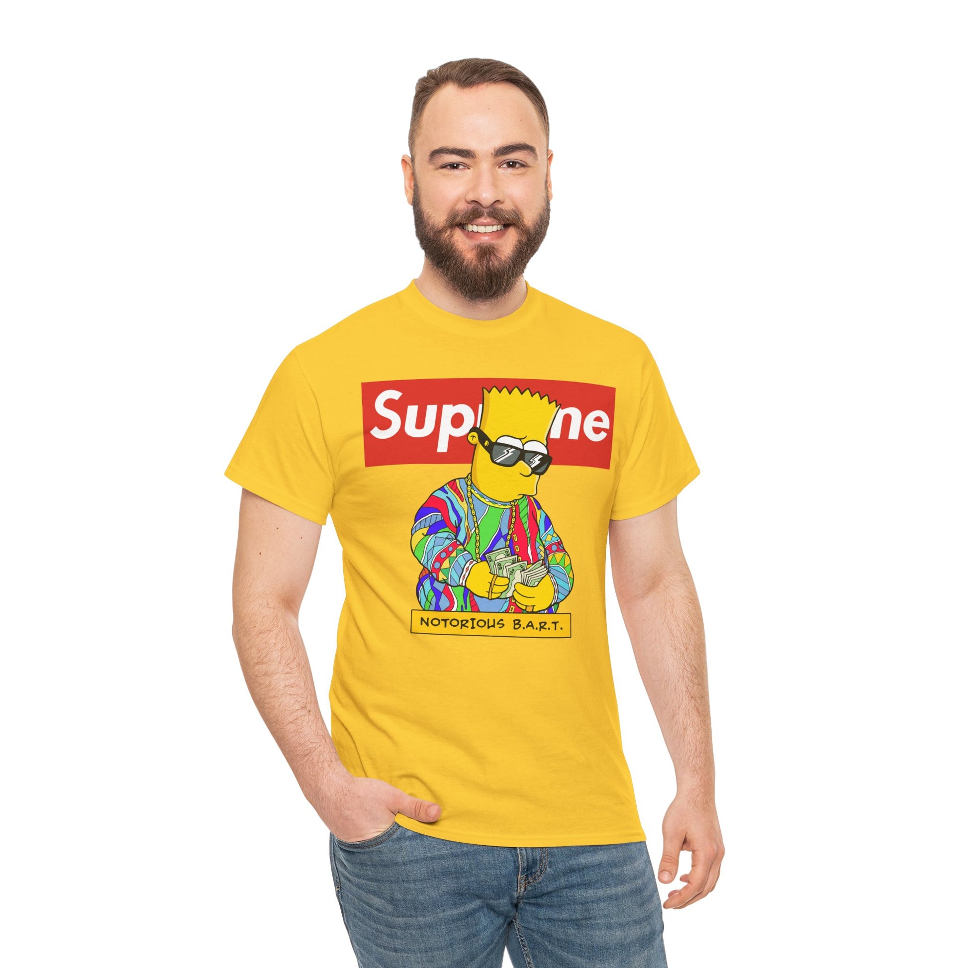 Supreme Bart Graphic Tee, Vintage Style Unisex T-Shirt, Streetwear Apparel, Cool Casual Shirt, Gift for Fans