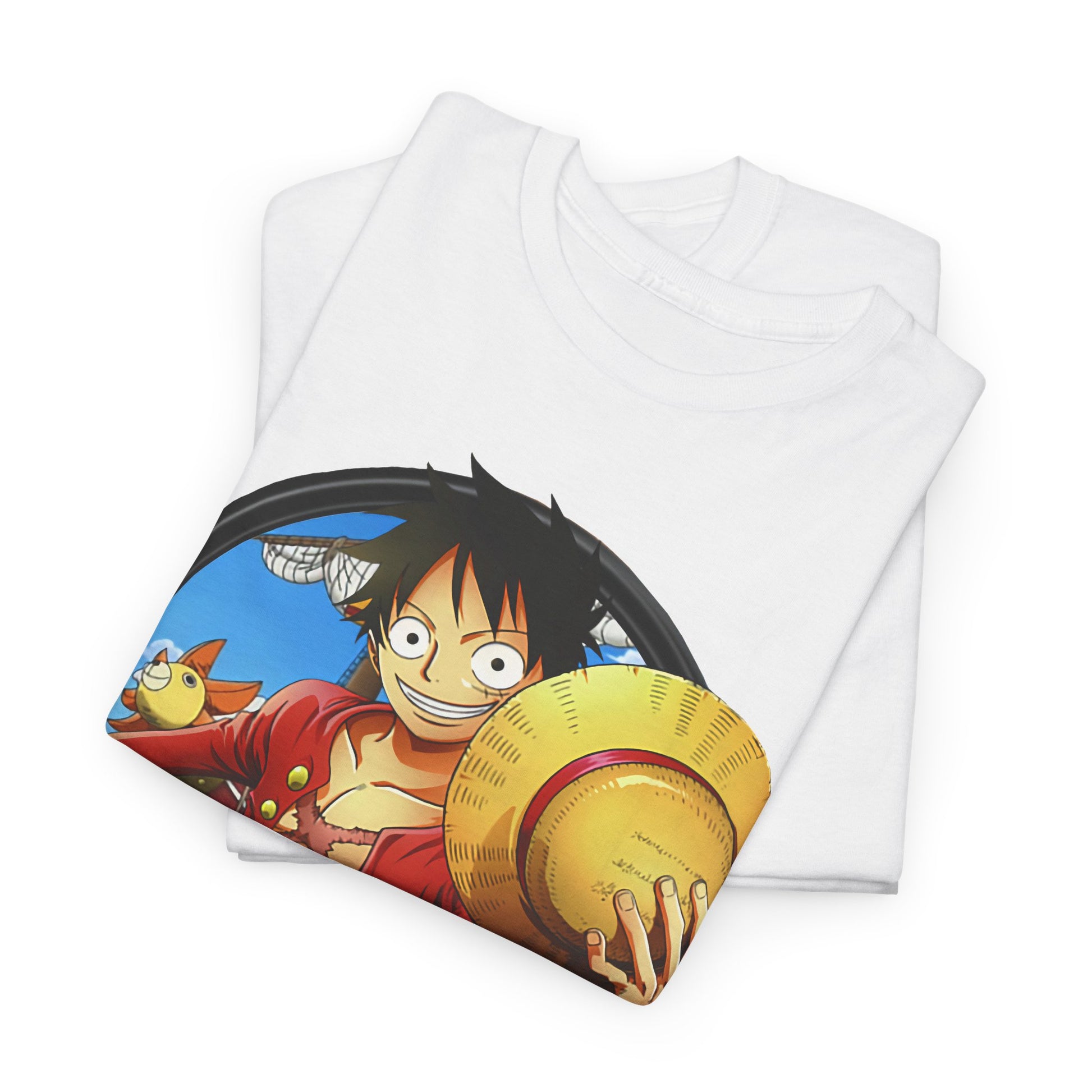 One Piece Unisex Heavy Cotton Tee, Anime Shirt, Gift for Fans, Casual Wear, Summer T-Shirt, Streetwear