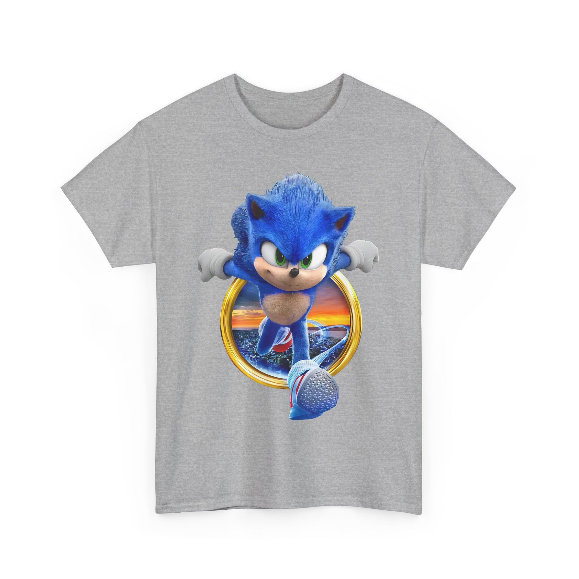 Sonic Adventure Unisex Cotton Tee, Retro Gaming Shirt, Casual T-Shirt, Gift for Gamers, Video Game Merchandise