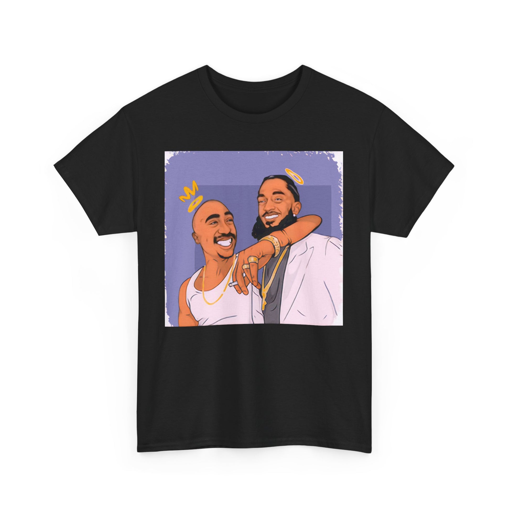 Kobe Nipsey Unisex Heavy Cotton Tee with Fun Graphic Design, Casual Wear, Street Style, Hip Hop Fashion, Gift for Music Lovers, Comfortable Tee