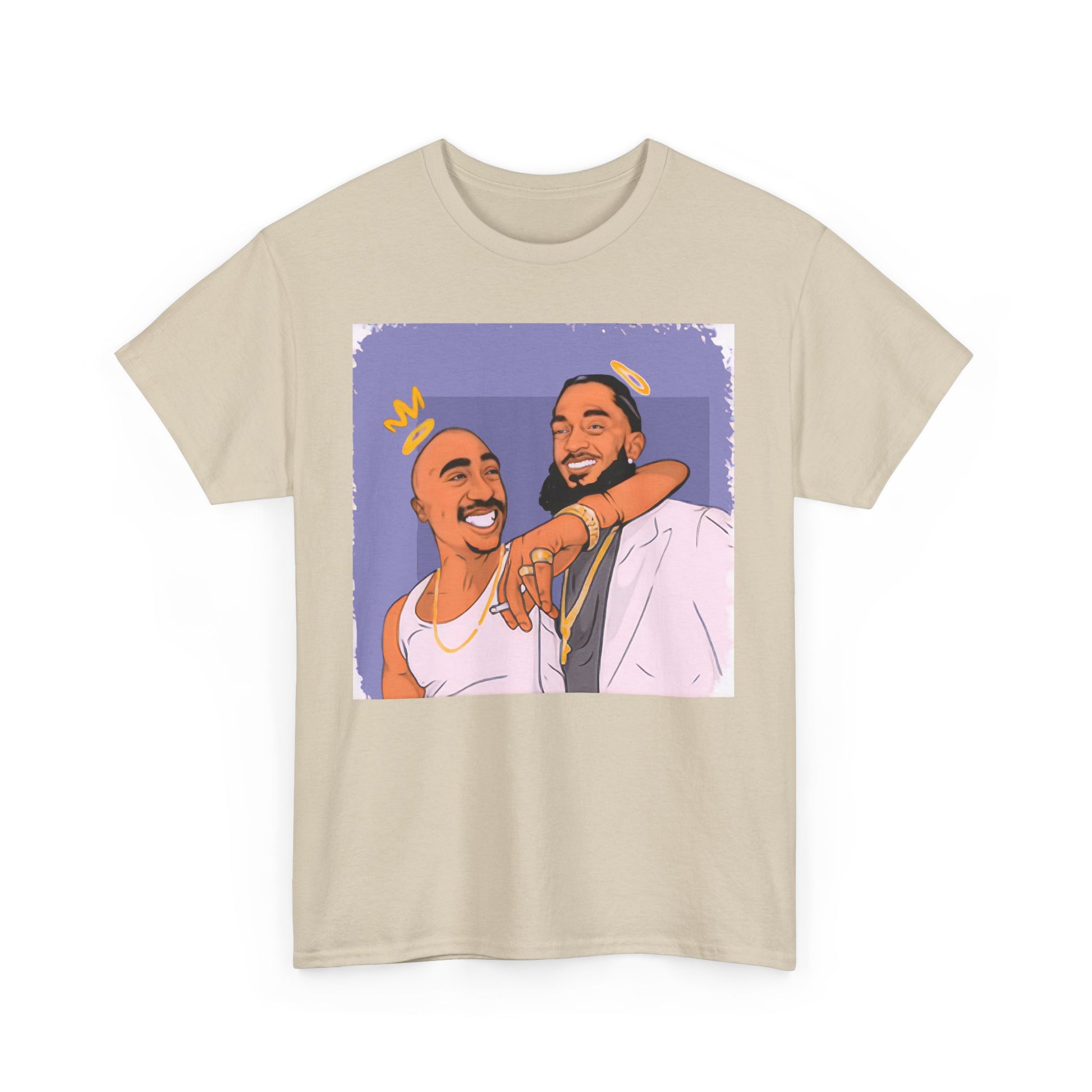 Kobe Nipsey Unisex Heavy Cotton Tee with Fun Graphic Design, Casual Wear, Street Style, Hip Hop Fashion, Gift for Music Lovers, Comfortable Tee