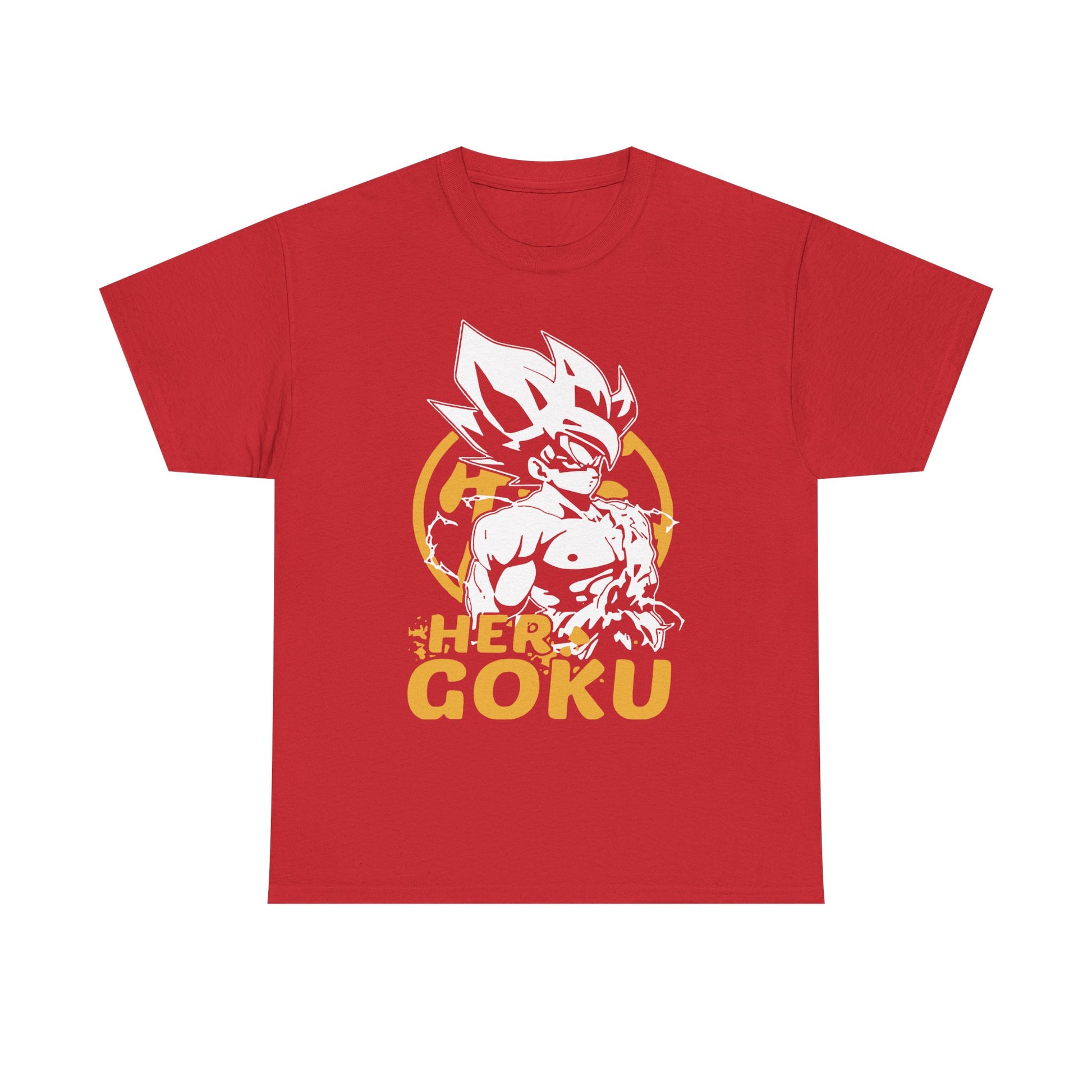 Her Goku Unisex Heavy Cotton Tee - Cool Anime Shirt, Perfect Gift for Fans, Casual Wear, Comfy Everyday Top, Great for Birthdays