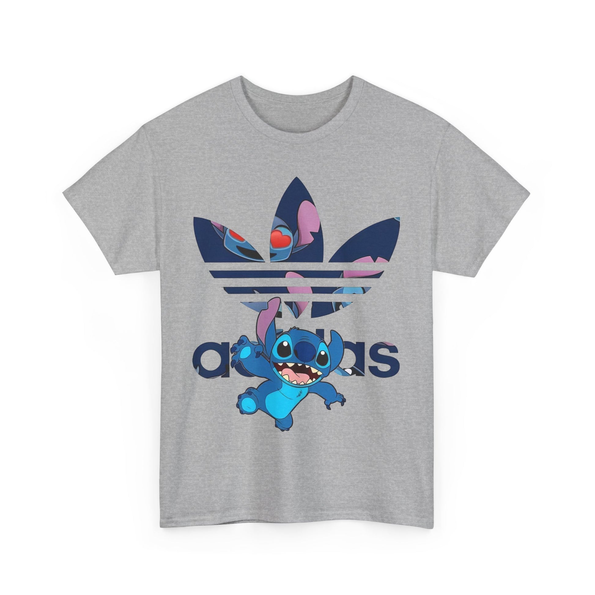 Stitch Unisex Heavy Cotton Tee, Cute Graphic Tees, Streetwear Style, Gift for Fans, Summer Casual Wear