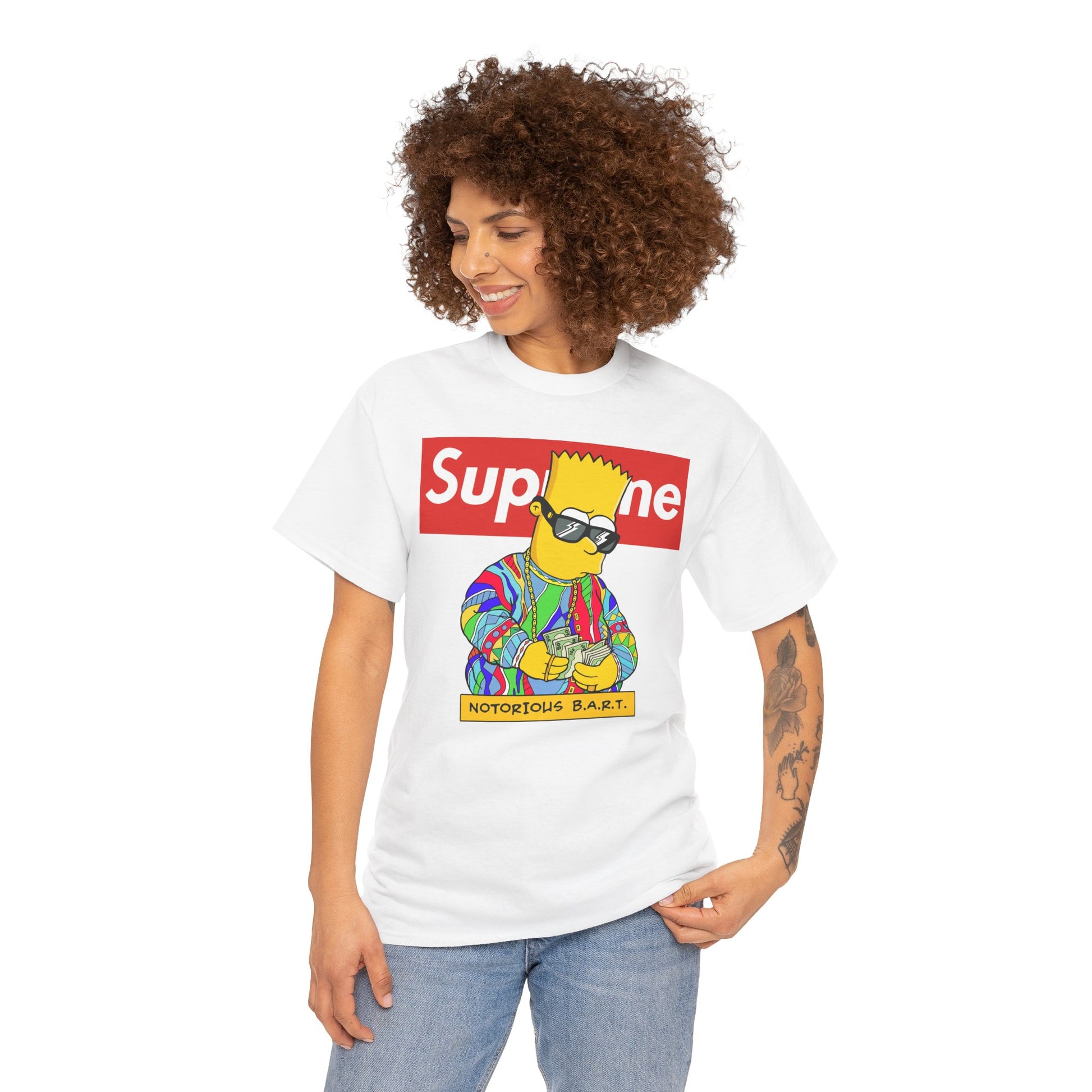 Supreme Bart Graphic Tee, Vintage Style Unisex T-Shirt, Streetwear Apparel, Cool Casual Shirt, Gift for Fans