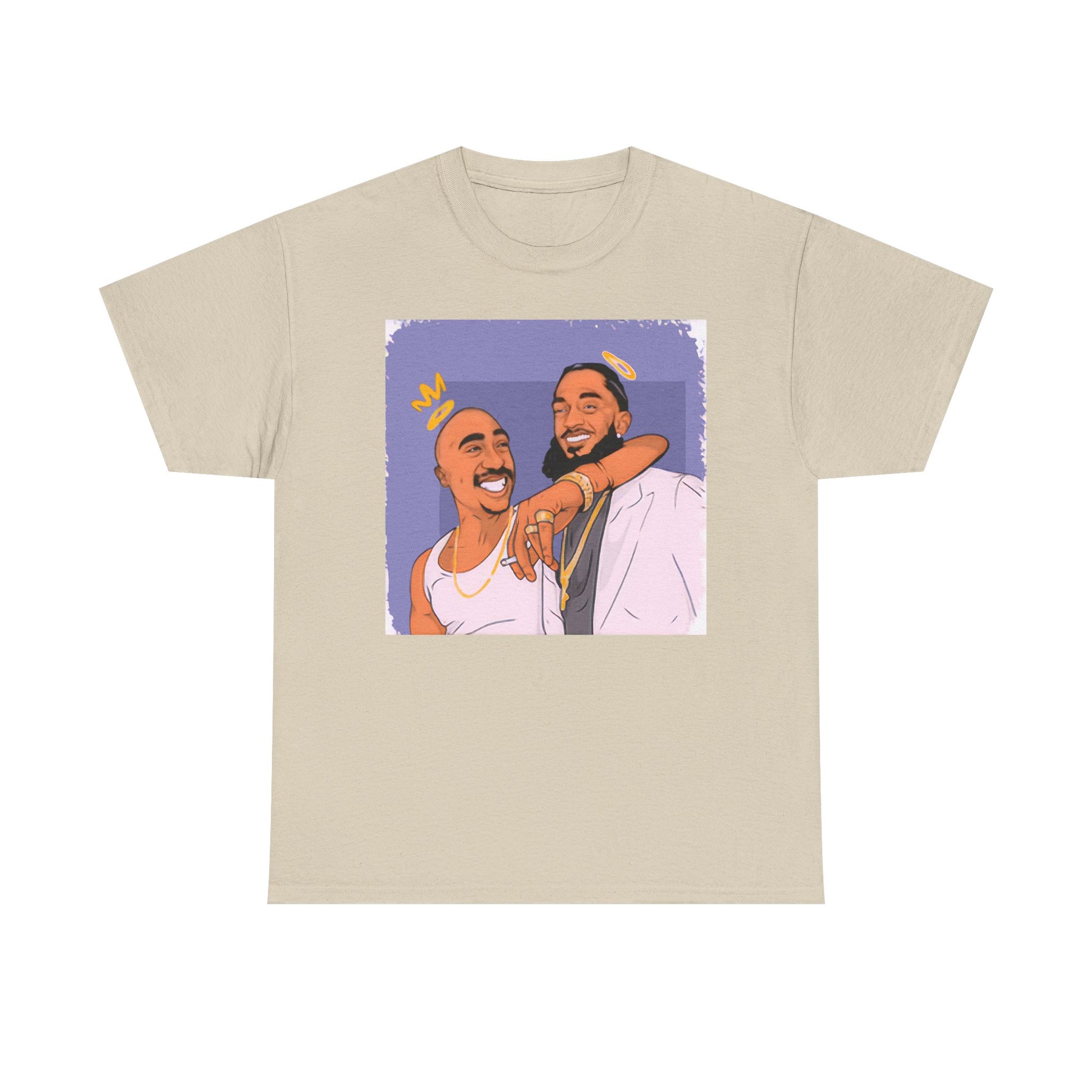Kobe Nipsey Unisex Heavy Cotton Tee with Fun Graphic Design, Casual Wear, Street Style, Hip Hop Fashion, Gift for Music Lovers, Comfortable Tee