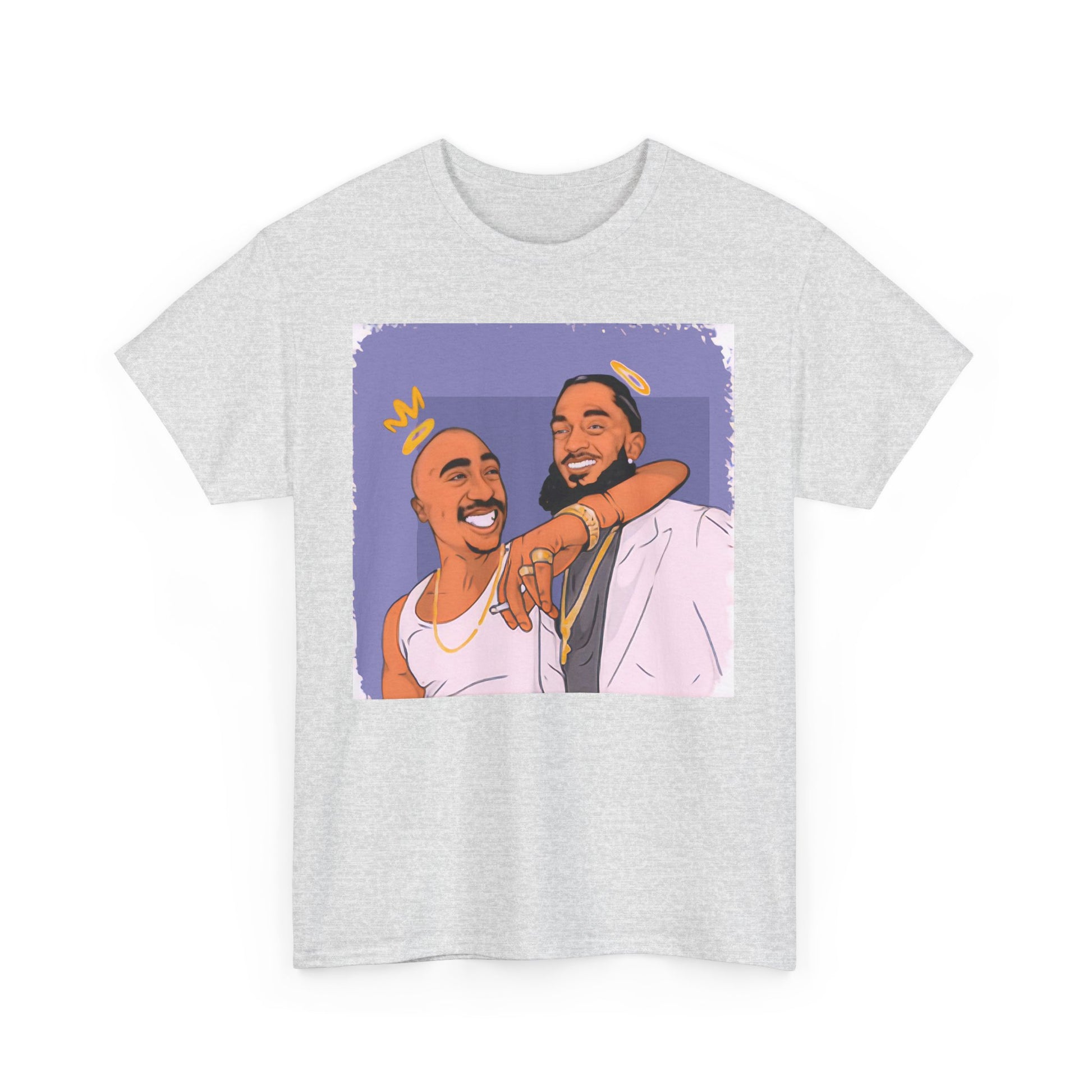 Kobe Nipsey Unisex Heavy Cotton Tee with Fun Graphic Design, Casual Wear, Street Style, Hip Hop Fashion, Gift for Music Lovers, Comfortable Tee