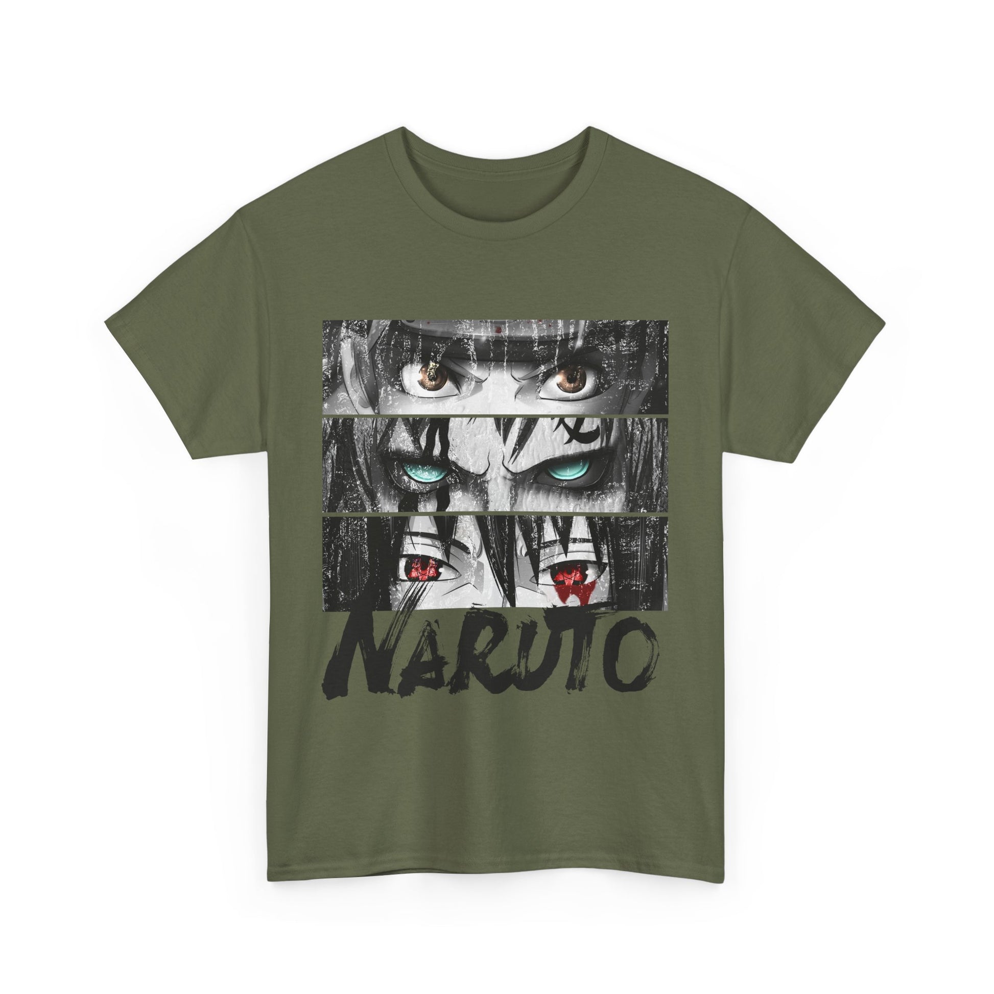 Naruto Unisex Heavy Cotton Tee, Anime Shirt, Geek Wear, Manga Gift, Cosplay Tee, Casual Fashion