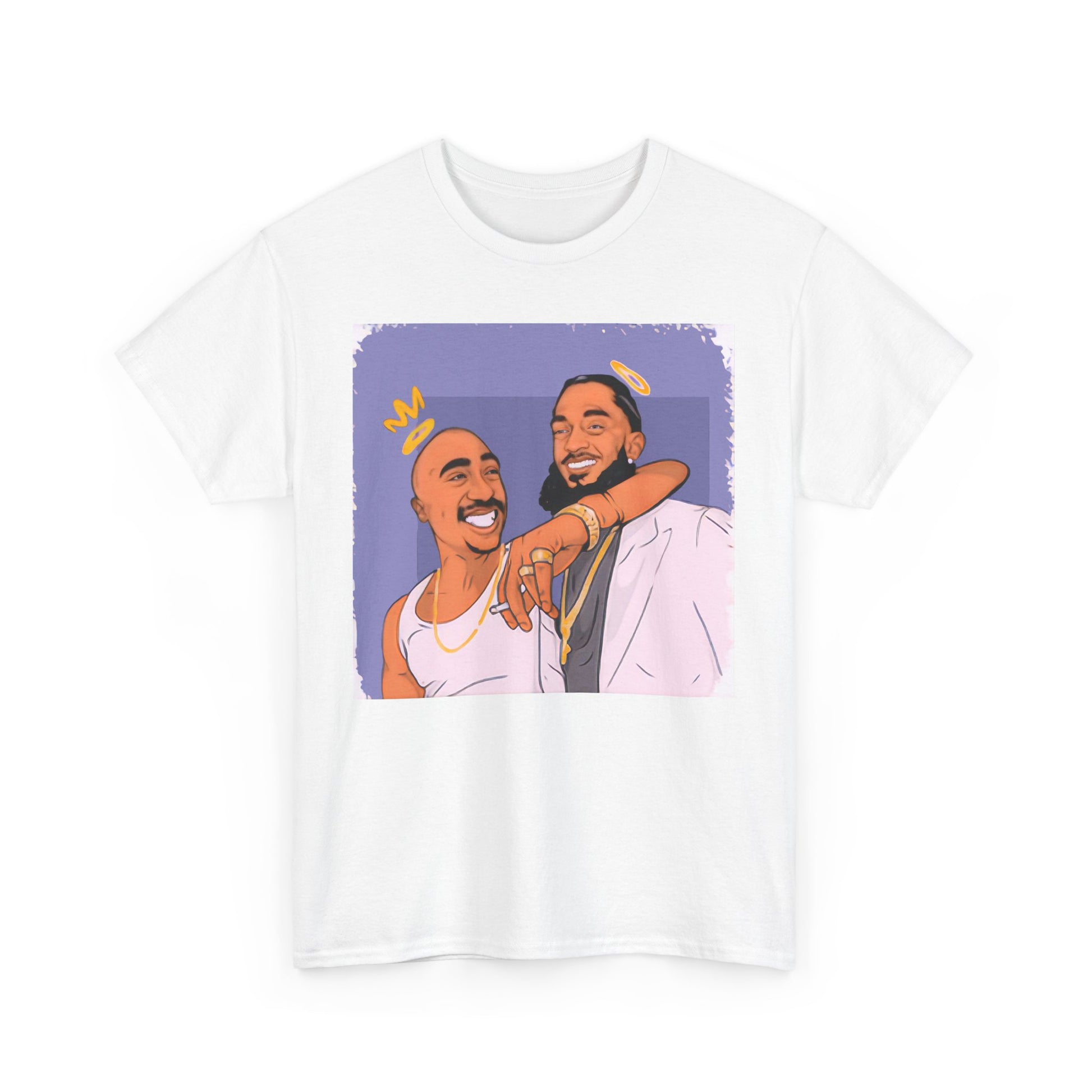 Kobe Nipsey Unisex Heavy Cotton Tee with Fun Graphic Design, Casual Wear, Street Style, Hip Hop Fashion, Gift for Music Lovers, Comfortable Tee