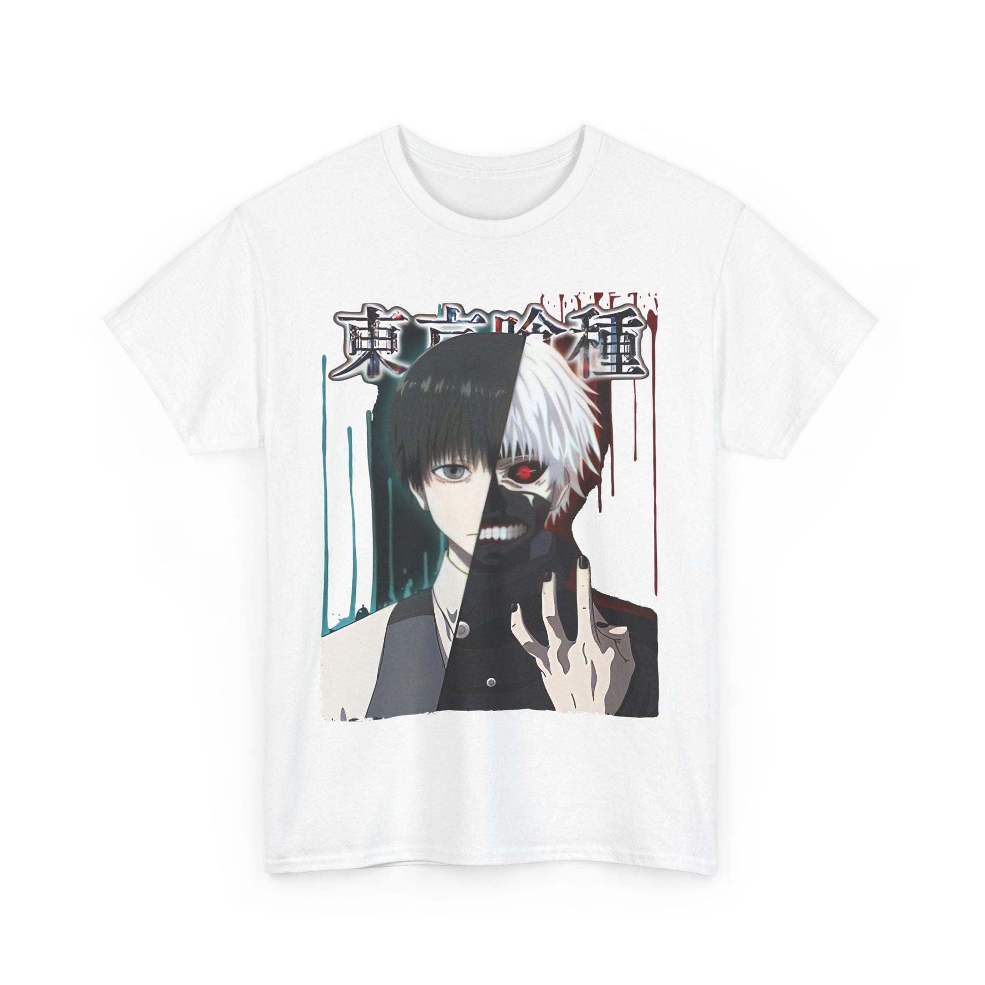 Unisex Anime Graphic Tee, Tokyo Ghoul Inspired Shirt, Manga Fan Gift, Casual Wear, Streetwear Style, Cosplay Apparel