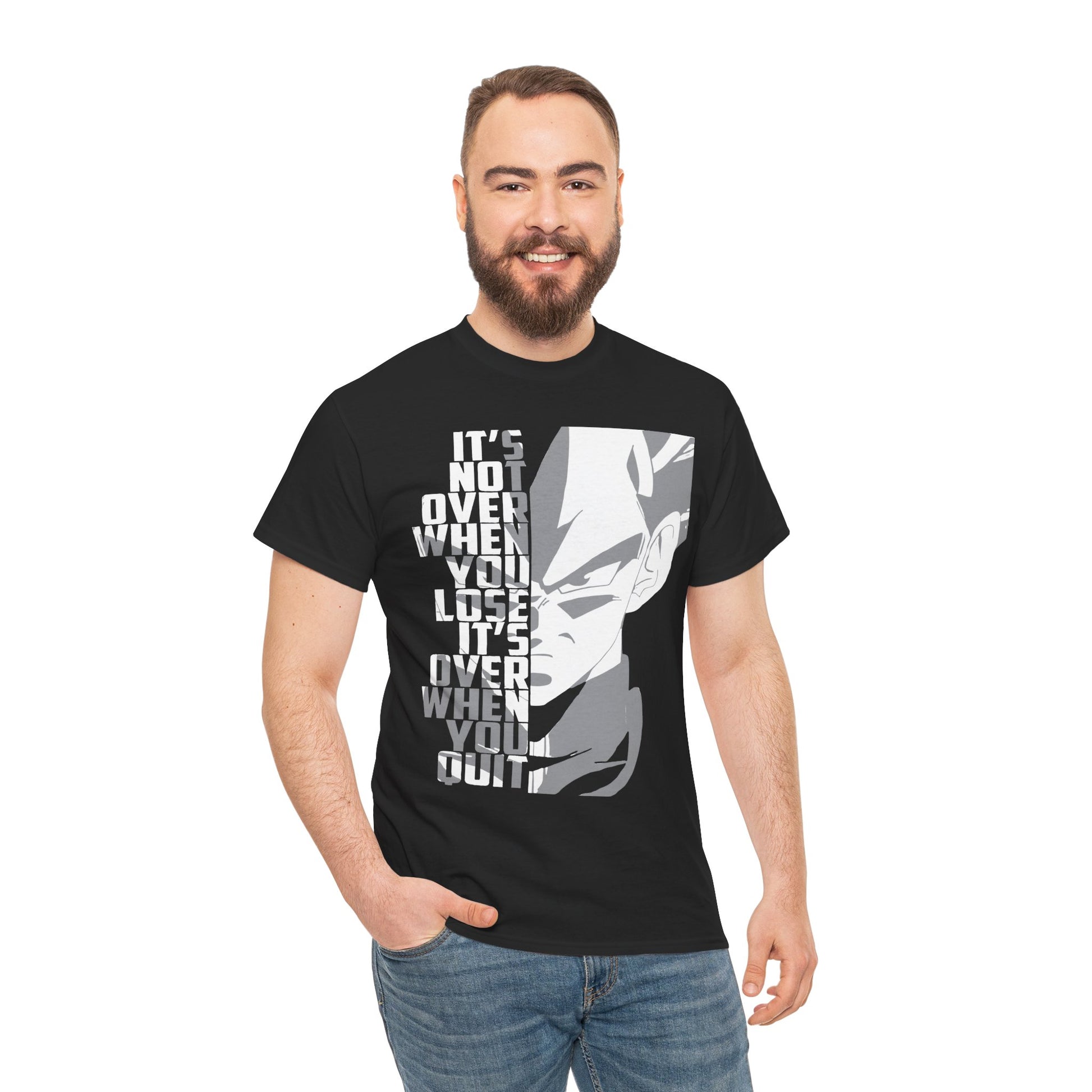 Motivational  Dragon Ball Z Graphic Tee, Unisex Cotton T-Shirt, Workout Shirt, Anime Merchandise, Casual Wear, Gift for Him/Her