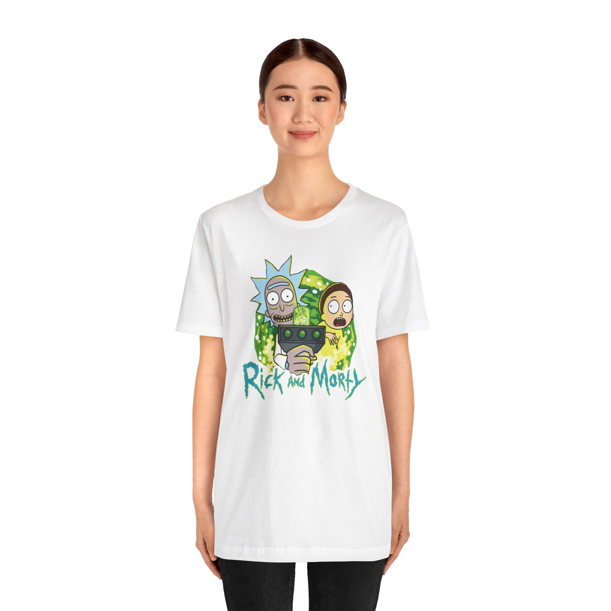 Rick and Morty Inspired Unisex T-Shirt - Fun Graphic Tee, Gift for Fans, Casual Wear, Cartoon Enthusiasts, Unique Gift