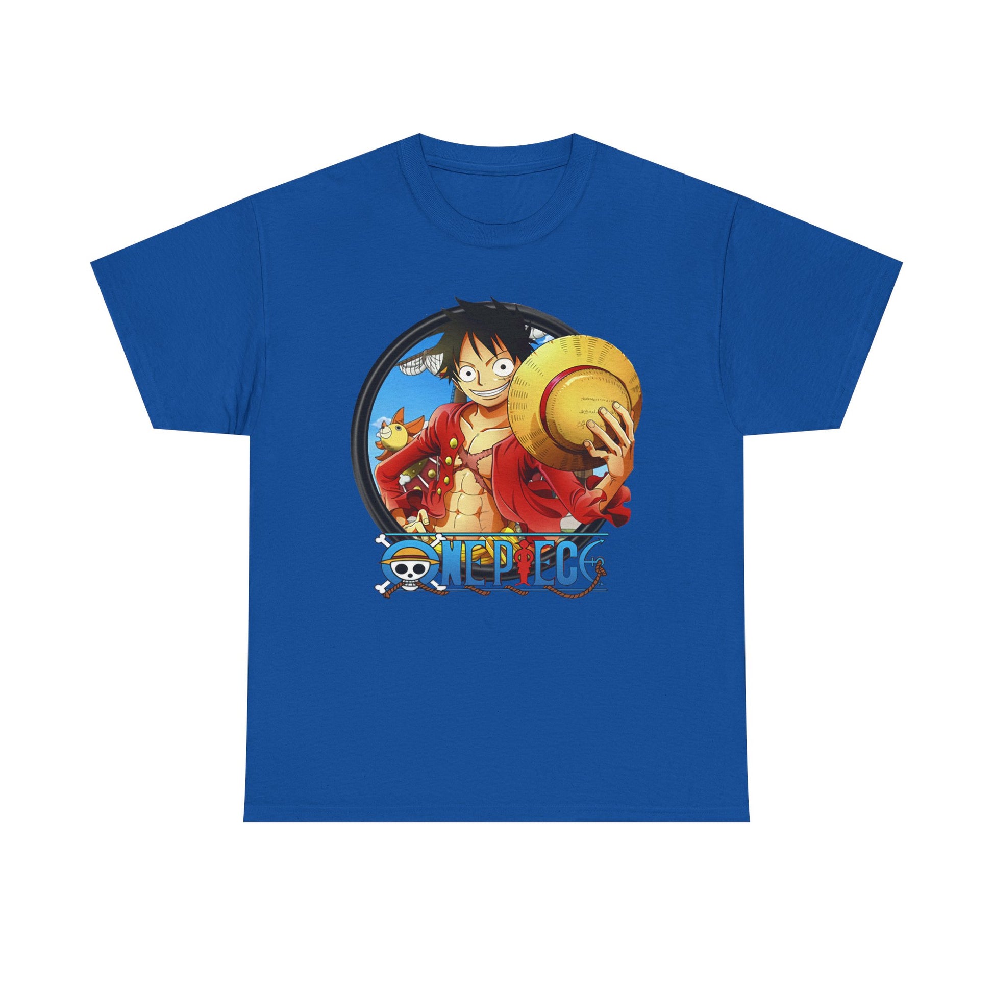 One Piece Unisex Heavy Cotton Tee, Anime Shirt, Gift for Fans, Casual Wear, Summer T-Shirt, Streetwear