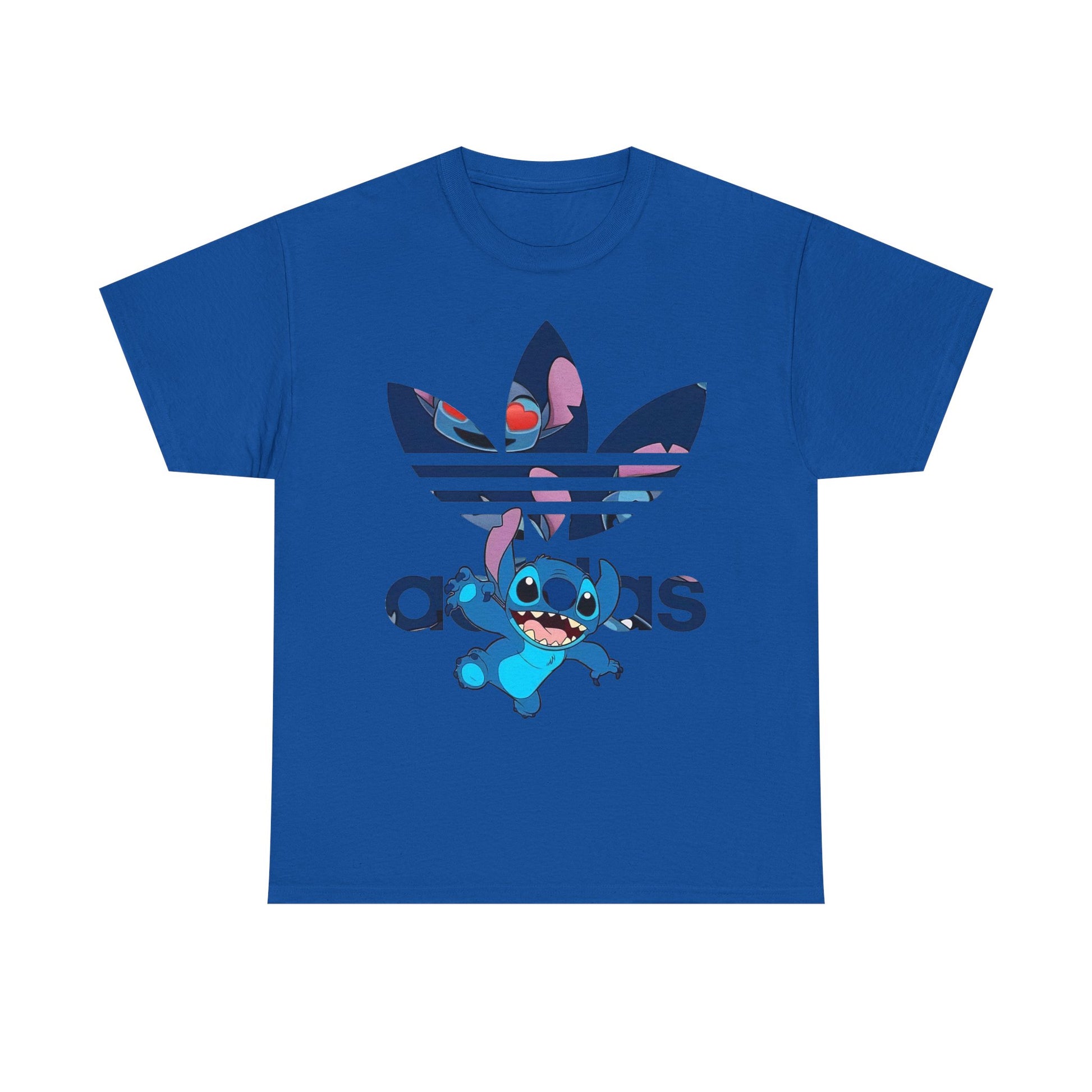 Stitch Unisex Heavy Cotton Tee, Cute Graphic Tees, Streetwear Style, Gift for Fans, Summer Casual Wear