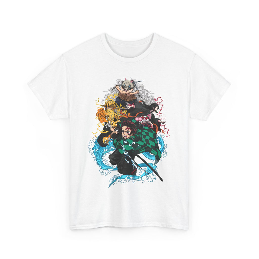 Demon Slayer Unisex Heavy Cotton Tee, Graphic Tee for Fans, Anime Merch, Unisex Shirt, Cosplay Outfit, Casual Wear