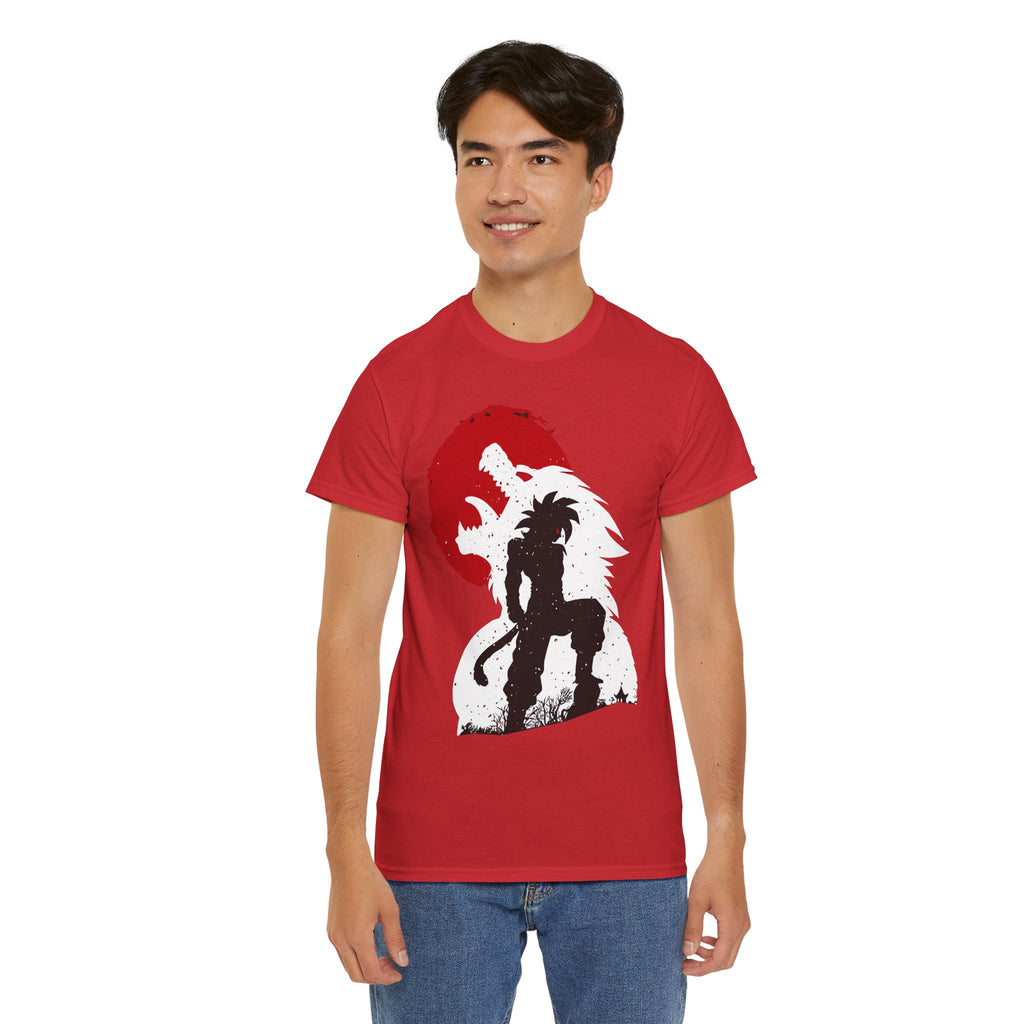 Epic Anime-Style Unisex Heavy Cotton Tee, Graphic Tee, Casual Wear, Gift for Anime Fans, Birthday Present, Streetwear