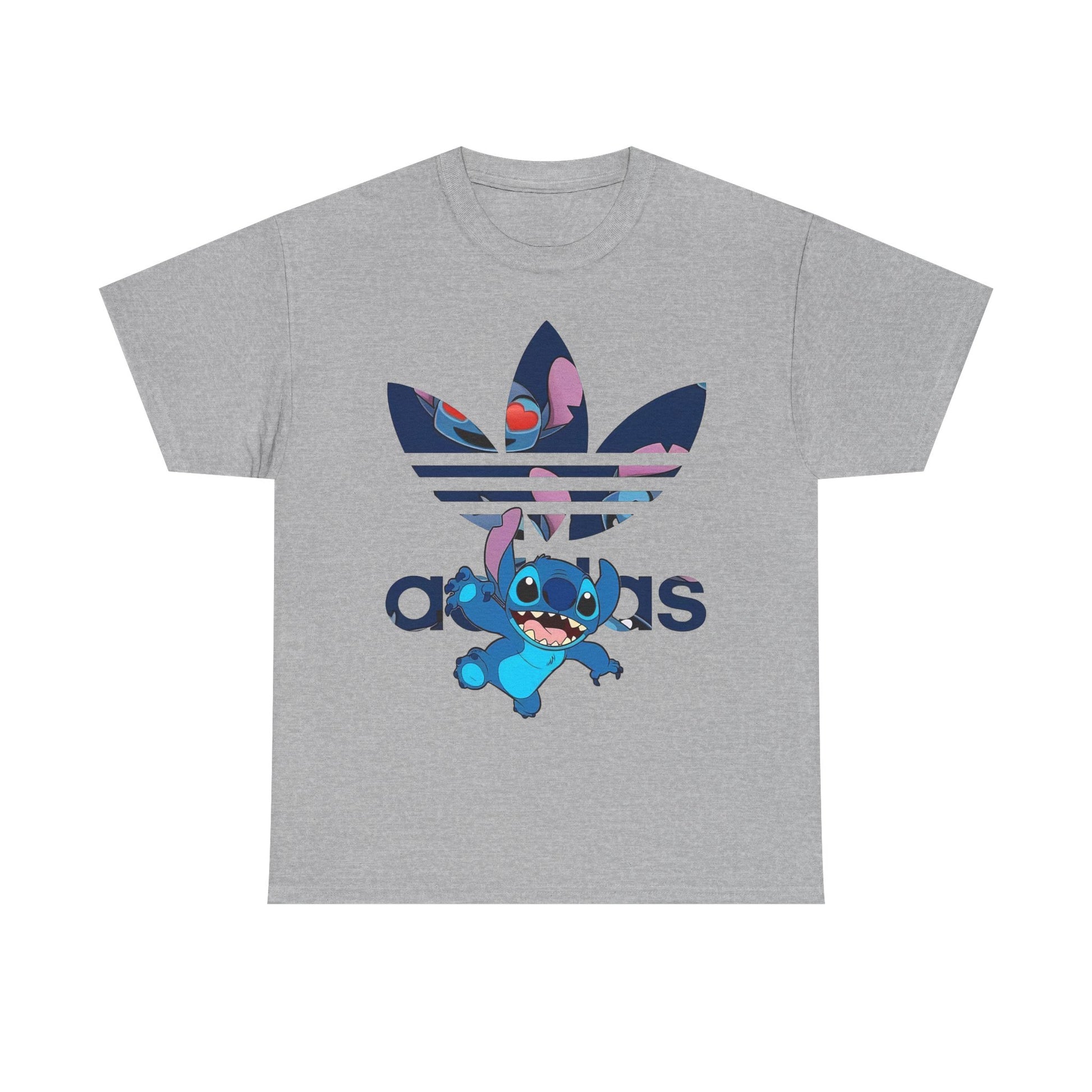 Stitch Unisex Heavy Cotton Tee, Cute Graphic Tees, Streetwear Style, Gift for Fans, Summer Casual Wear