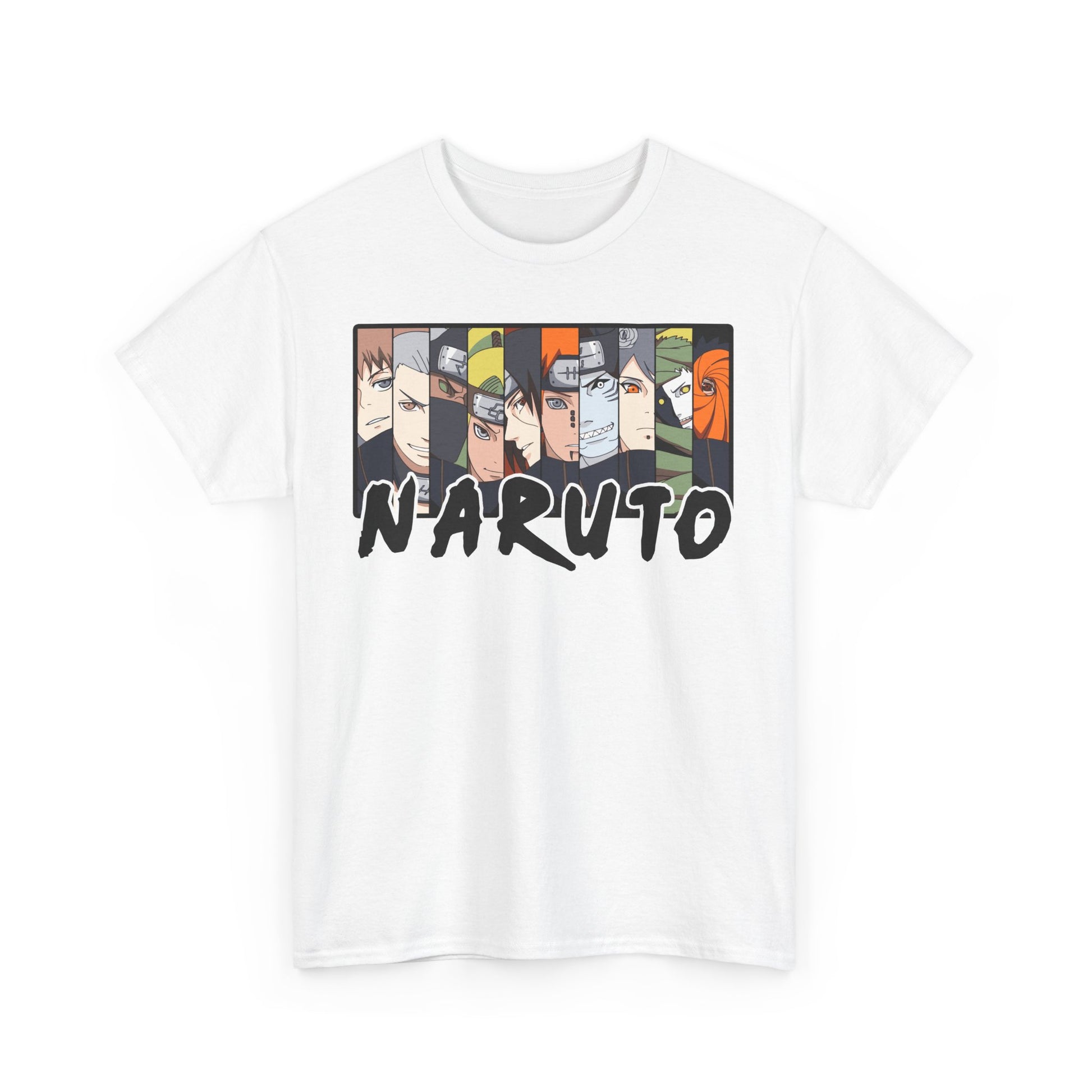 Naruto Unisex Heavy Cotton Tee - Anime Fan Shirt, Gift for Ninja Enthusiasts, Casual Wear, Birthday Present, Anime Con Merchandise