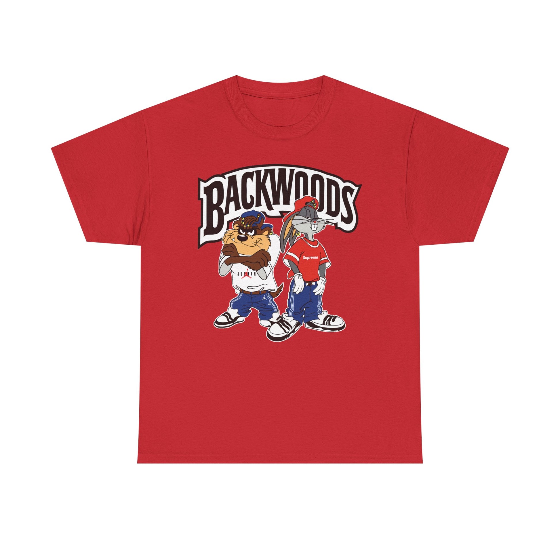 Cool Cartoon Graphic Tee, Unisex Heavy Cotton Tee, Streetwear Style, Casual Outfit, Gift for Friends, Summer Fashion, Backwoods Design