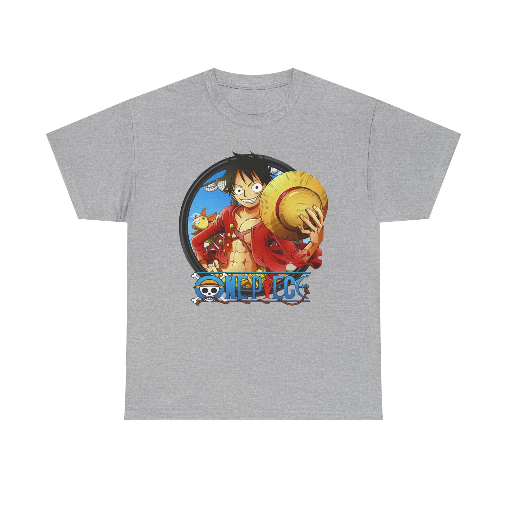 One Piece Unisex Heavy Cotton Tee, Anime Shirt, Gift for Fans, Casual Wear, Summer T-Shirt, Streetwear