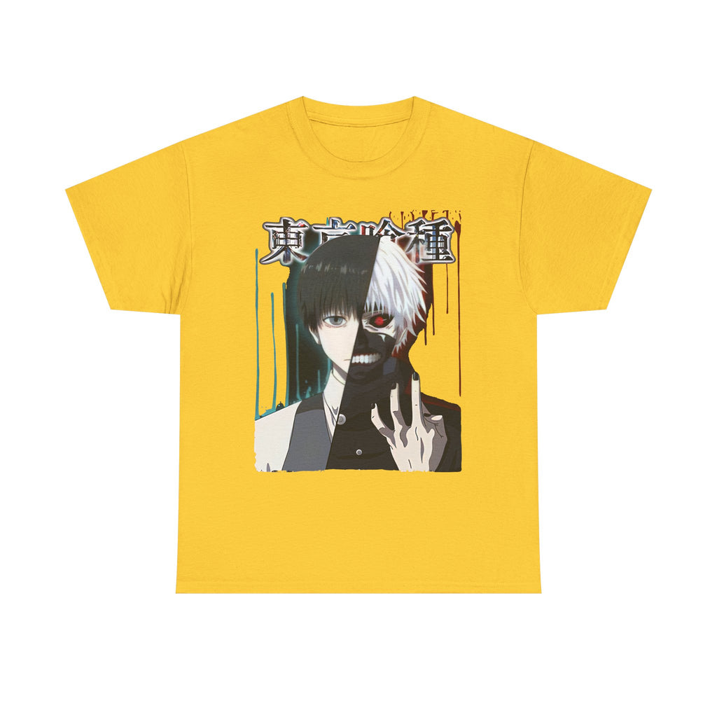 Unisex Anime Graphic Tee, Tokyo Ghoul Inspired Shirt, Manga Fan Gift, Casual Wear, Streetwear Style, Cosplay Apparel