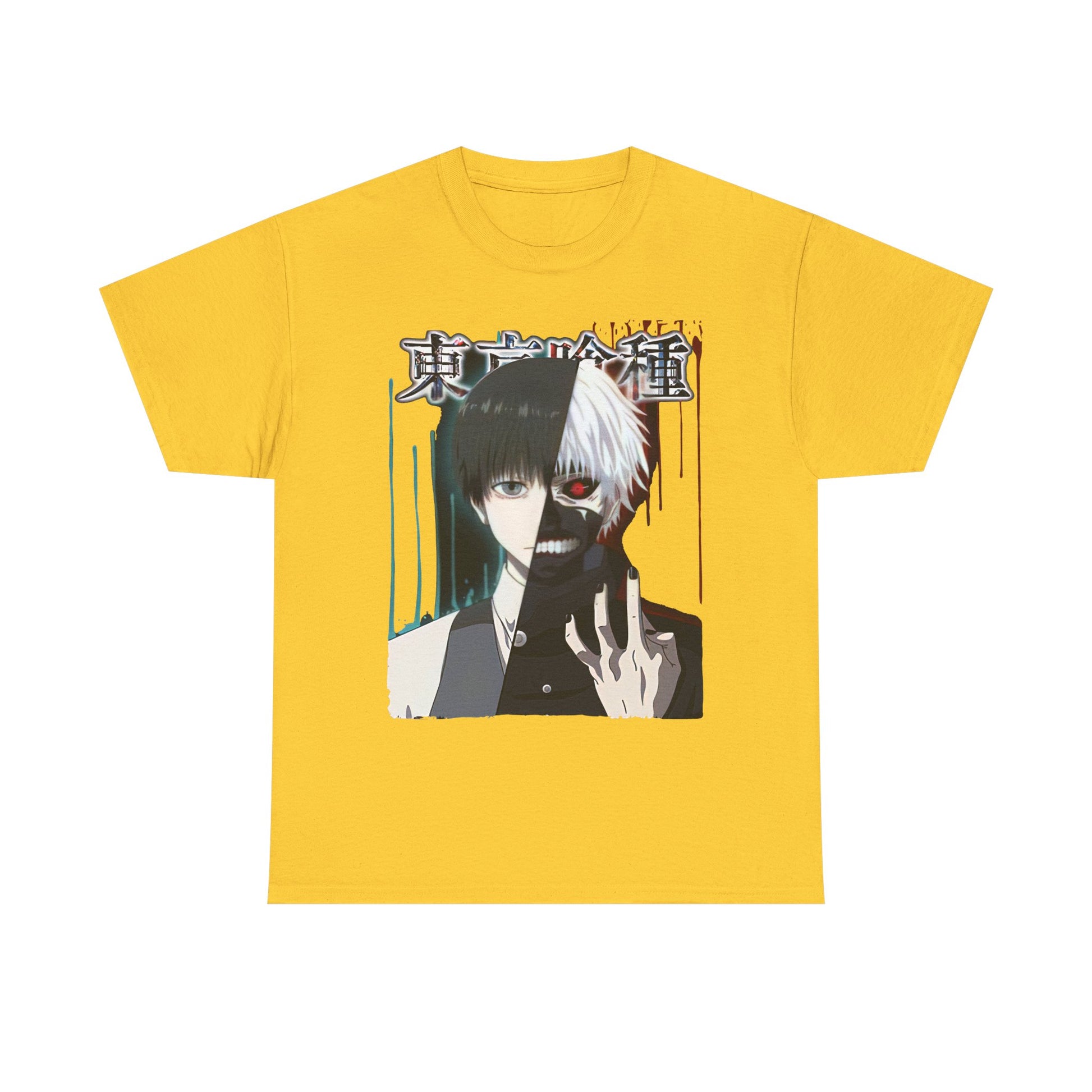 Unisex Anime Graphic Tee, Tokyo Ghoul Inspired Shirt, Manga Fan Gift, Casual Wear, Streetwear Style, Cosplay Apparel