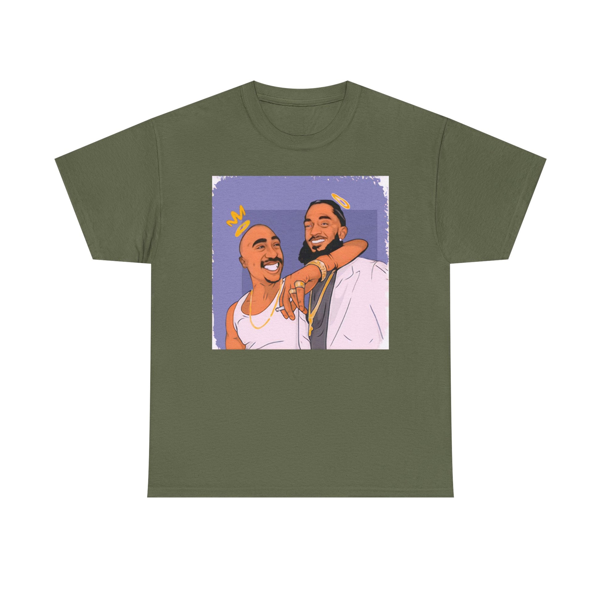 Kobe Nipsey Unisex Heavy Cotton Tee with Fun Graphic Design, Casual Wear, Street Style, Hip Hop Fashion, Gift for Music Lovers, Comfortable Tee