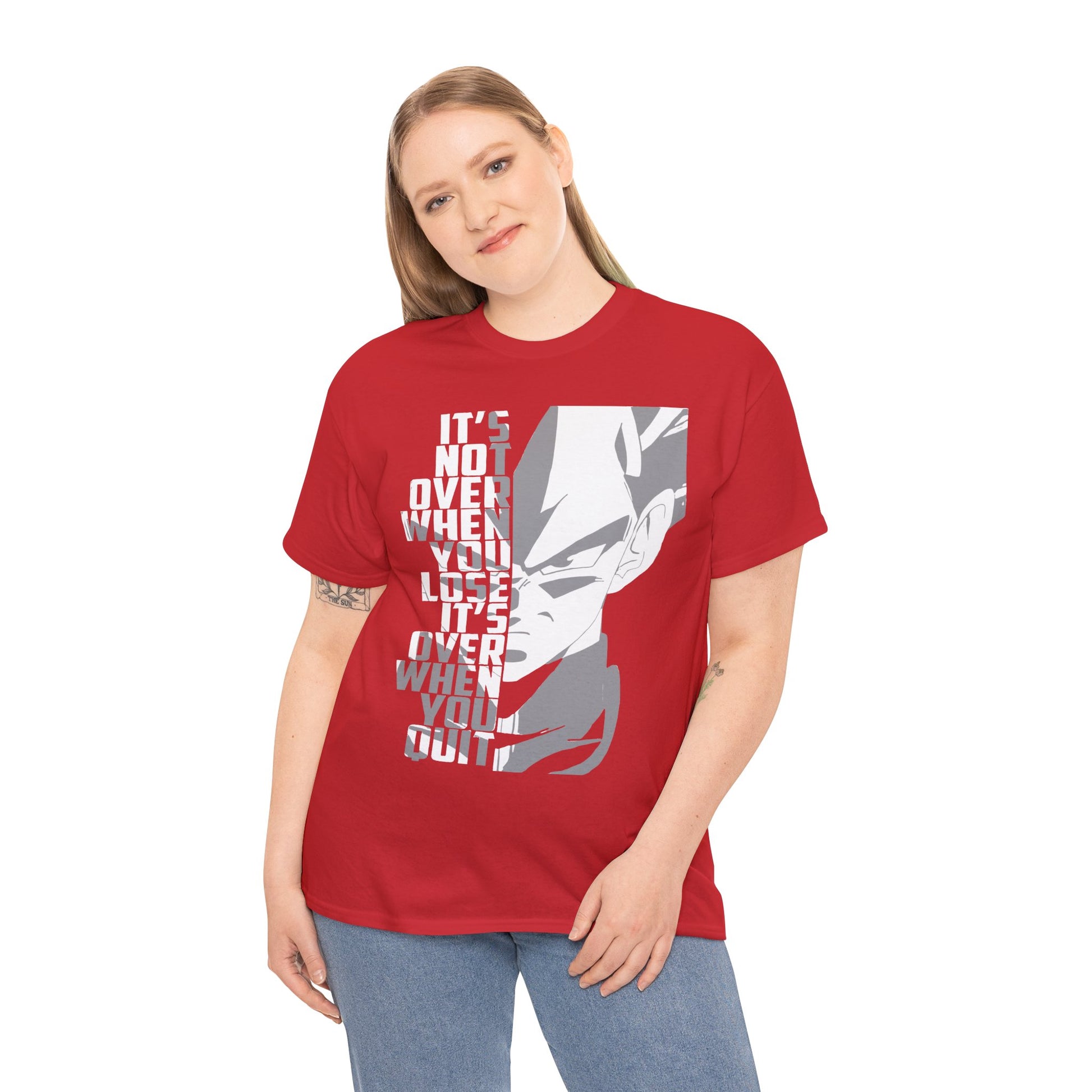 Motivational  Dragon Ball Z Graphic Tee, Unisex Cotton T-Shirt, Workout Shirt, Anime Merchandise, Casual Wear, Gift for Him/Her