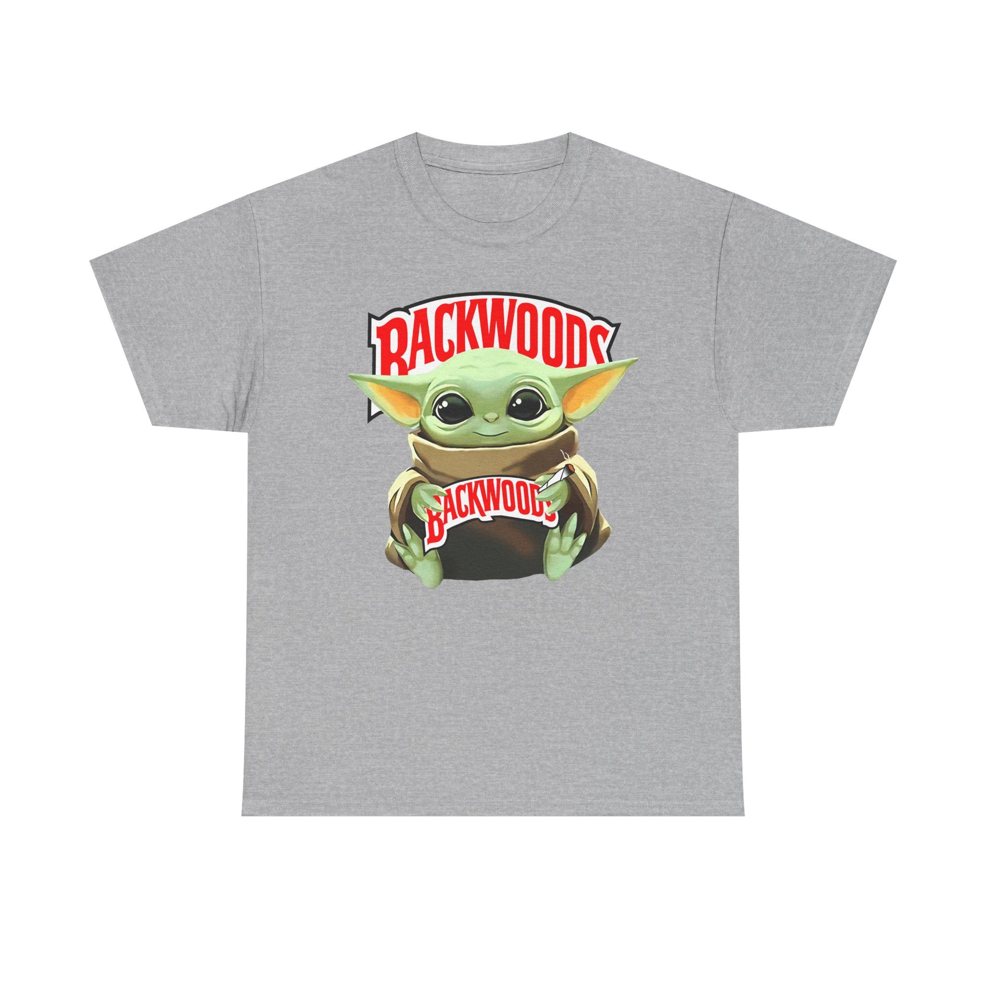 Cute Cartoon Graphic Tee, Baby Yoda Shirt, Unisex Heavy Cotton Tee, Casual Wear, Gift for Star Wars Fans, Fun Apparel, Everyday Style